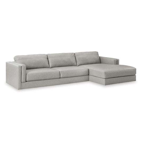 Signature Design by Ashley Amiata 57404S2 2 pc Sectional with Chaise - American Furniture of Slidell