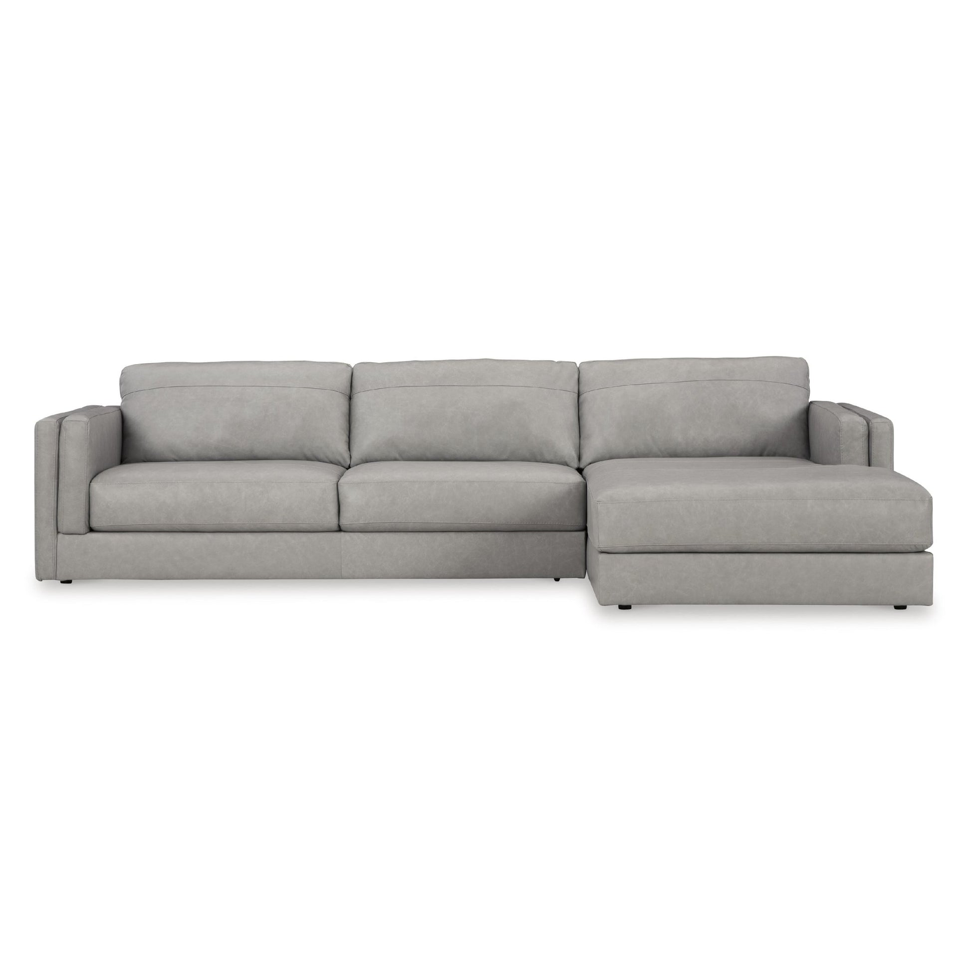 Signature Design by Ashley Amiata 57404S2 2 pc Sectional with Chaise - American Furniture of Slidell