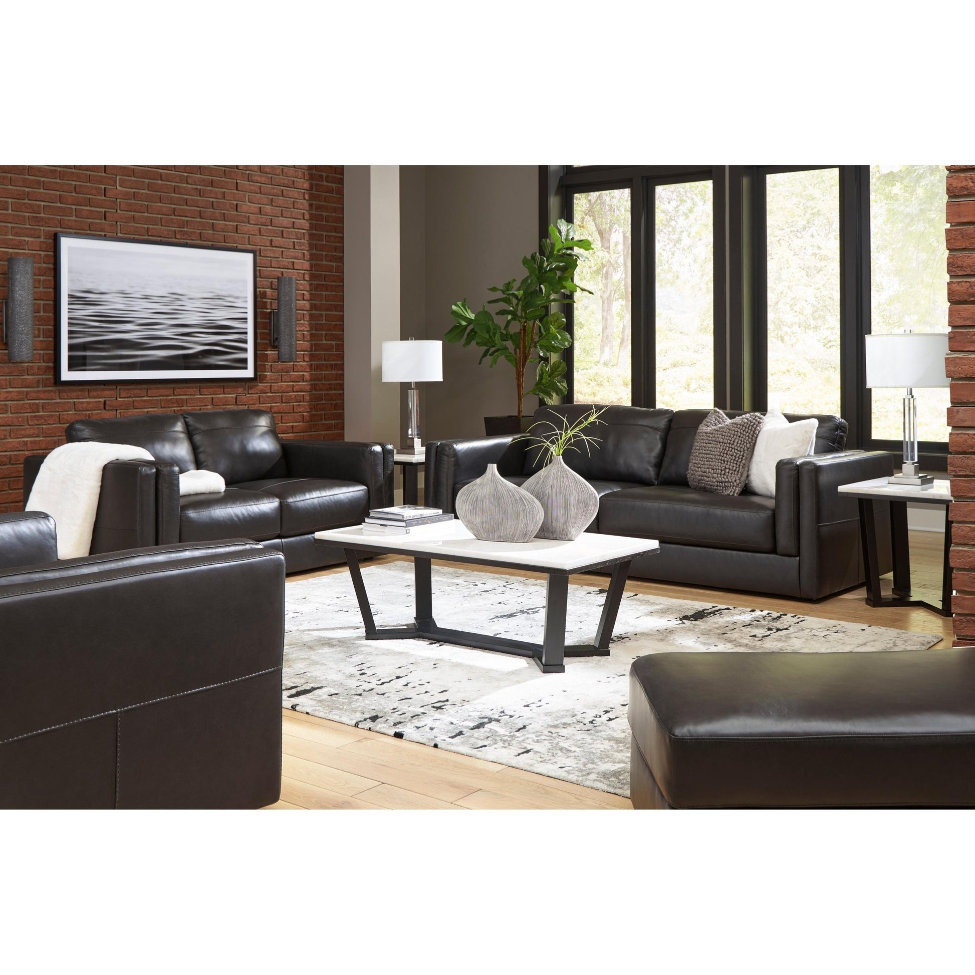 Signature Design by Ashley Amiata 5740514 Ottoman - American Furniture of Slidell
