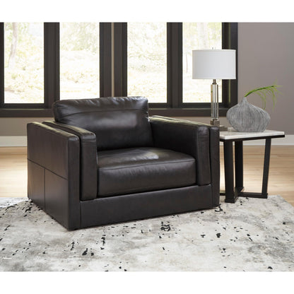 Signature Design by Ashley Amiata 5740523 Chair and a Half - American Furniture of Slidell