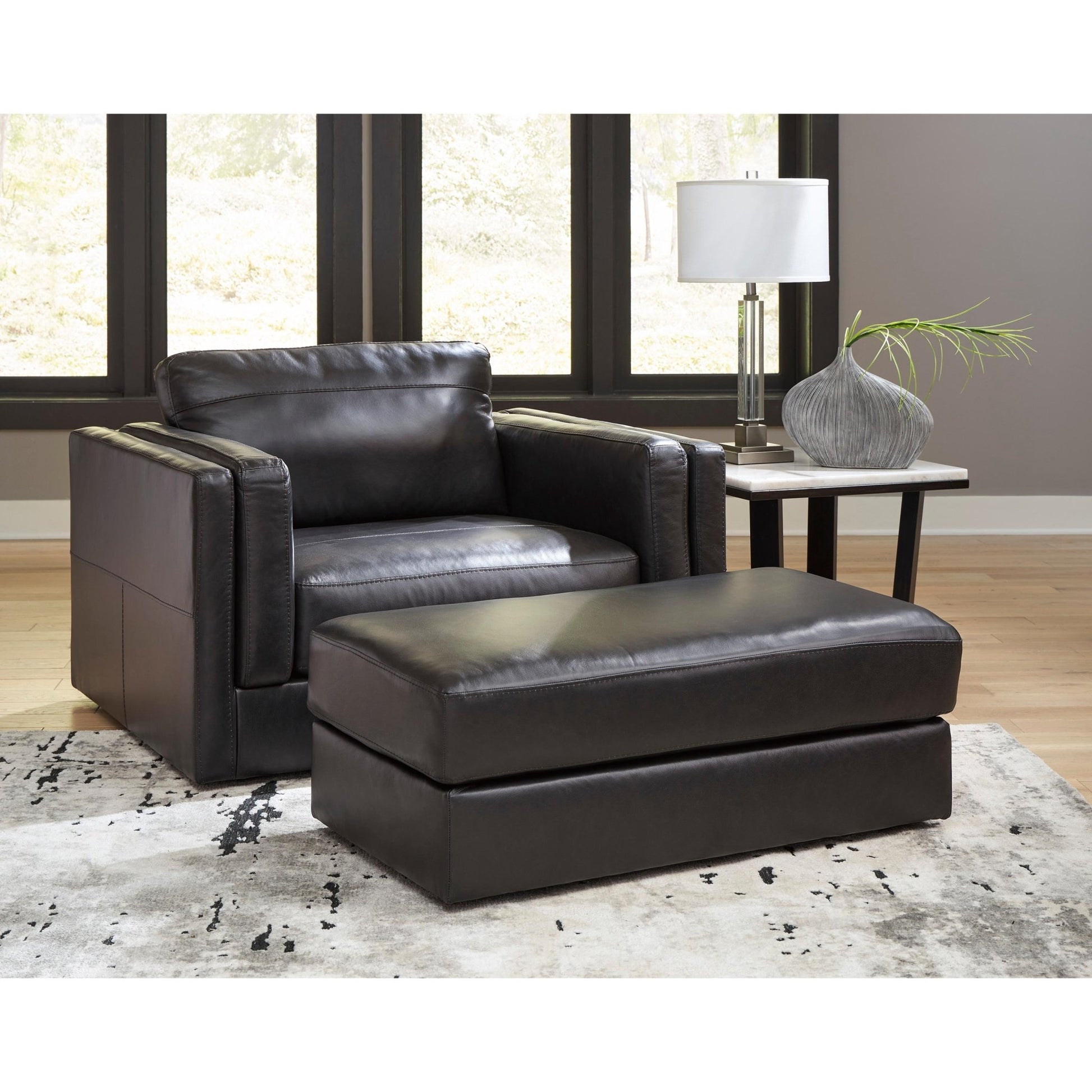 Signature Design by Ashley Amiata 5740523 Chair and a Half - American Furniture of Slidell