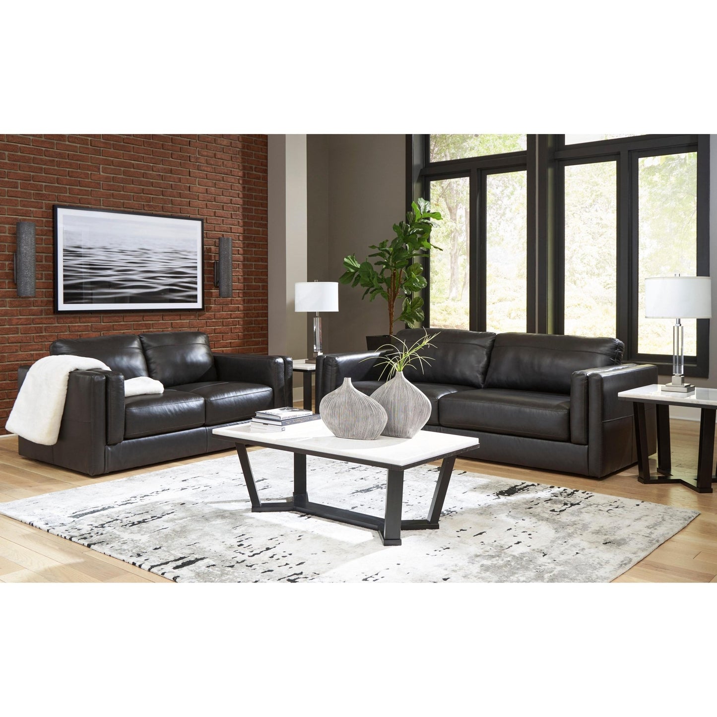 Signature Design by Ashley Amiata 57405U1 2 pc Living Room Set - American Furniture of Slidell
