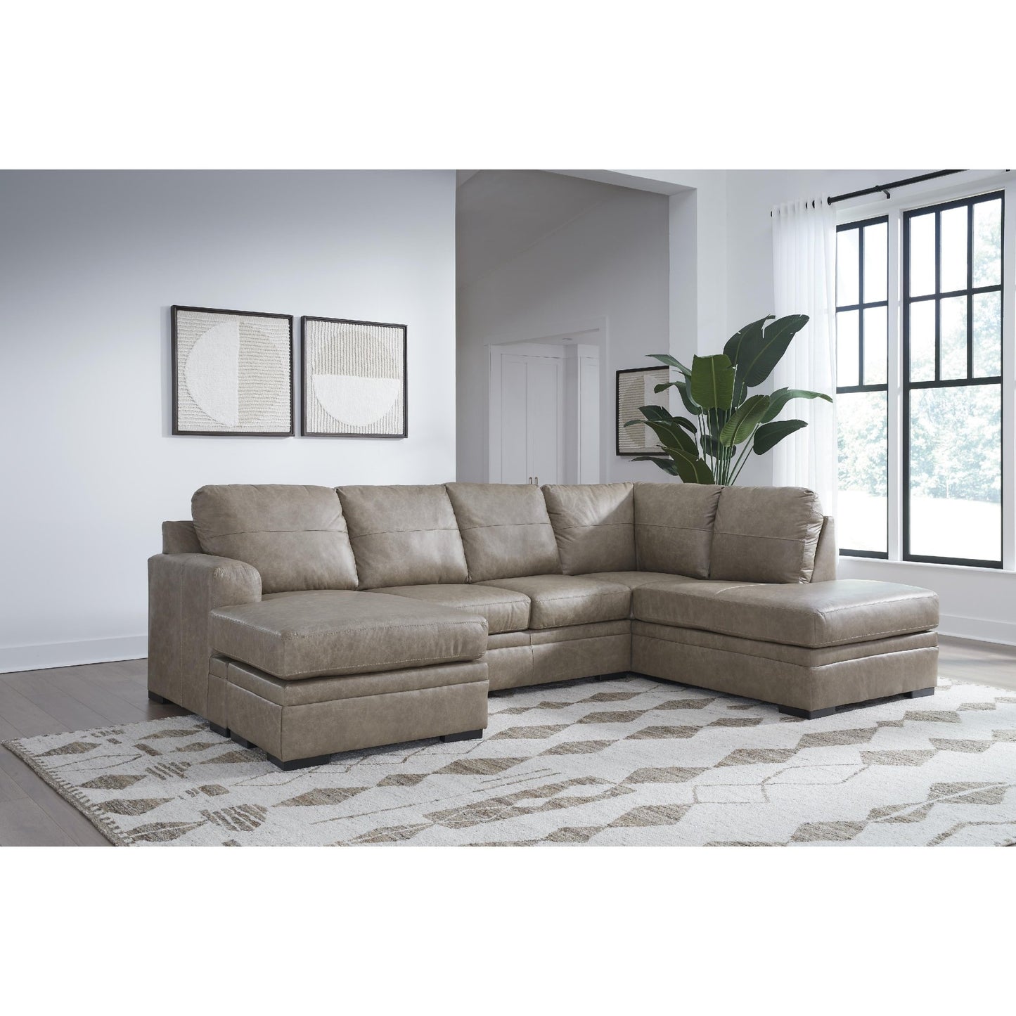 Signature Design by Ashley Amuleto 22405S1 2 pc Sectional with Chaise - American Furniture of Slidell