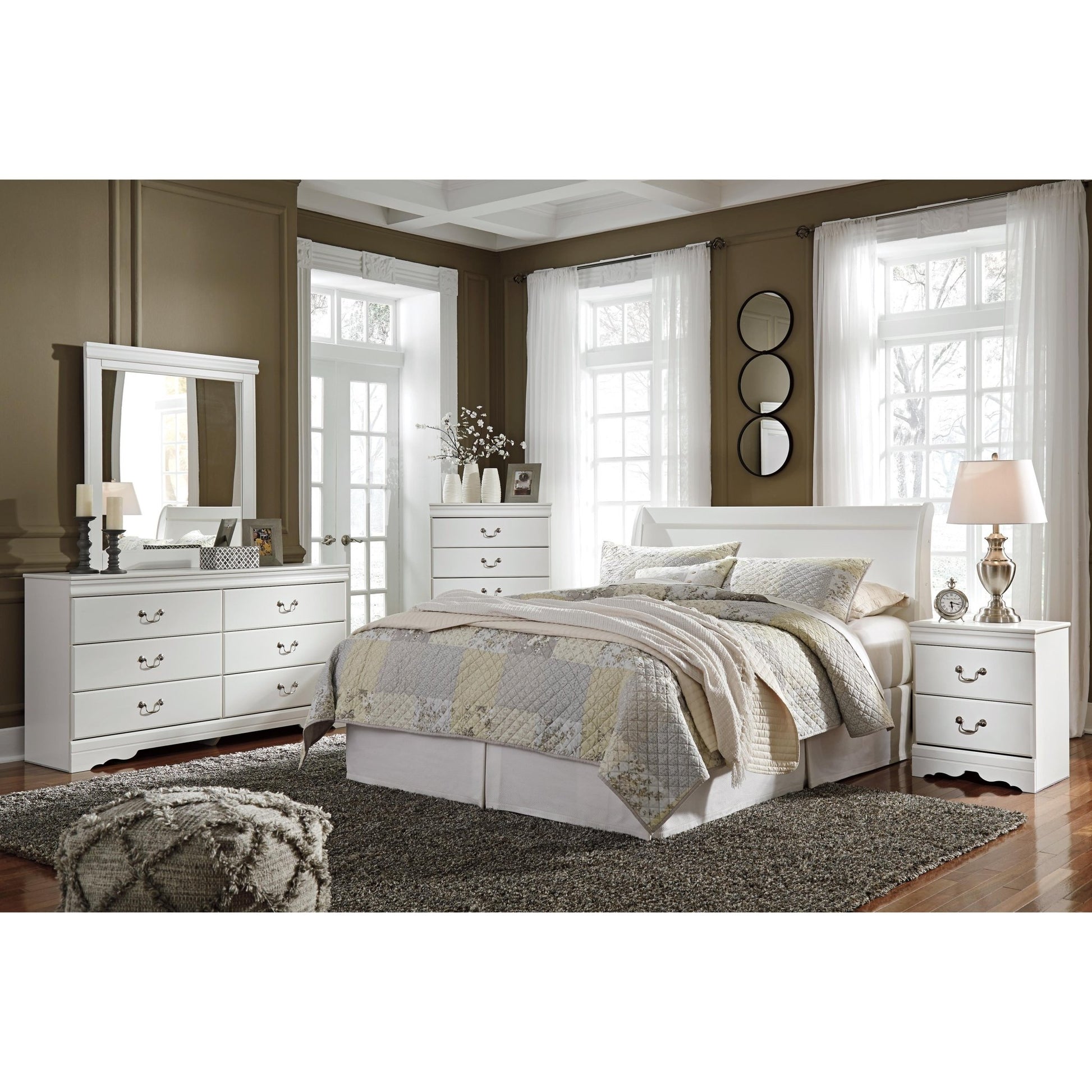 Signature Design by Ashley Anarasia B129 - 77 Queen Sleigh Headboard - American Furniture of Slidell
