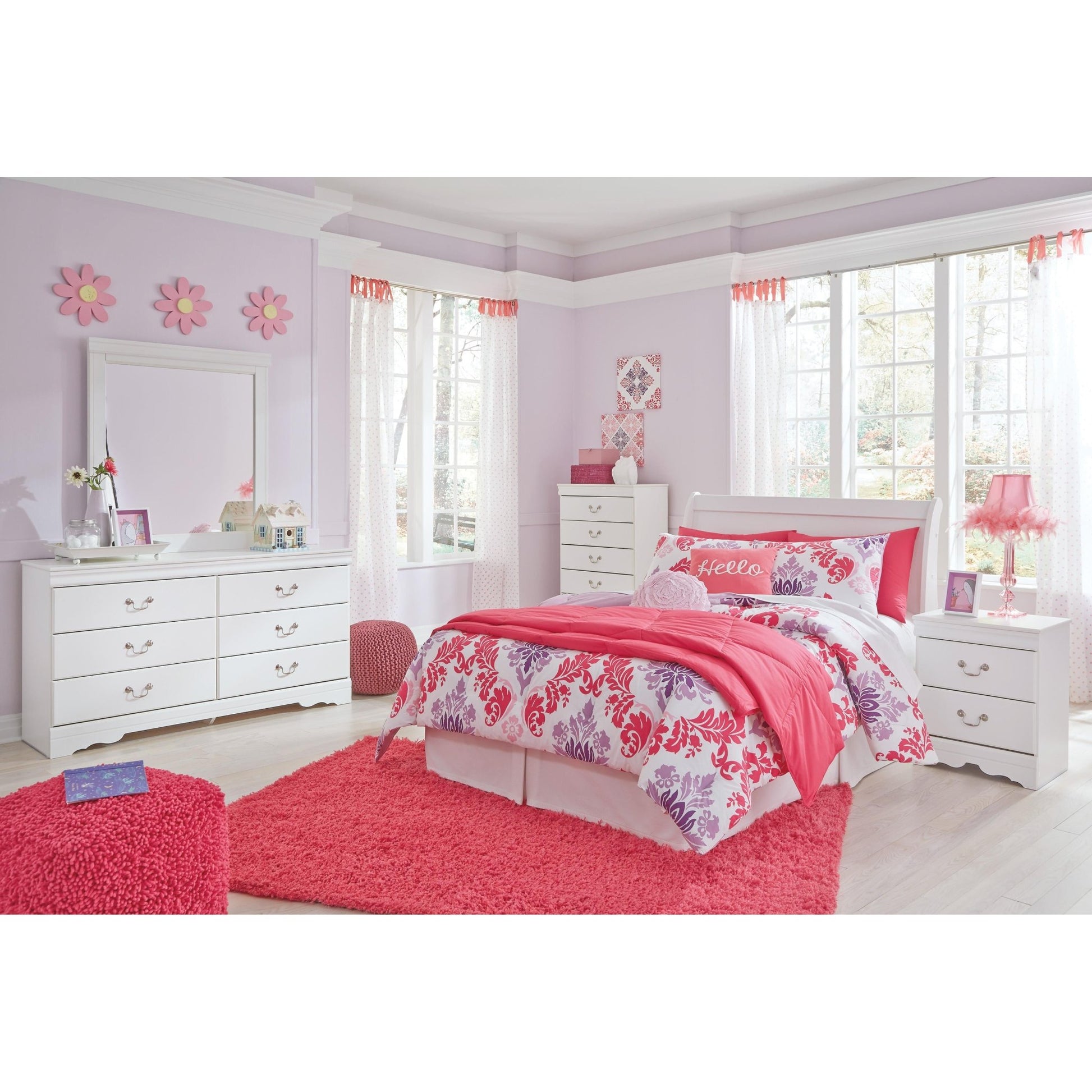 Signature Design by Ashley Anarasia B129 - 87 Full Sleigh Headboard - American Furniture of Slidell