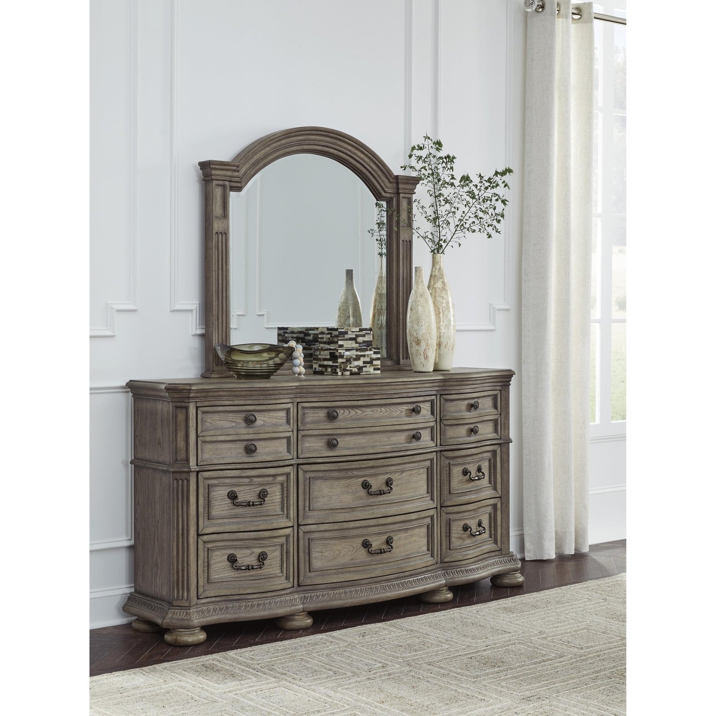 Signature Design by Ashley Ardenfield B944B1 Dresser and Mirror - American Furniture of Slidell
