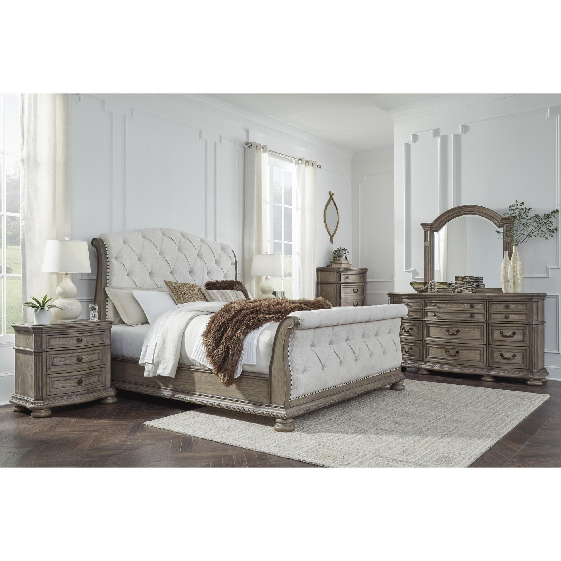 Signature Design by Ashley Ardenfield B944B1 Dresser and Mirror - American Furniture of Slidell