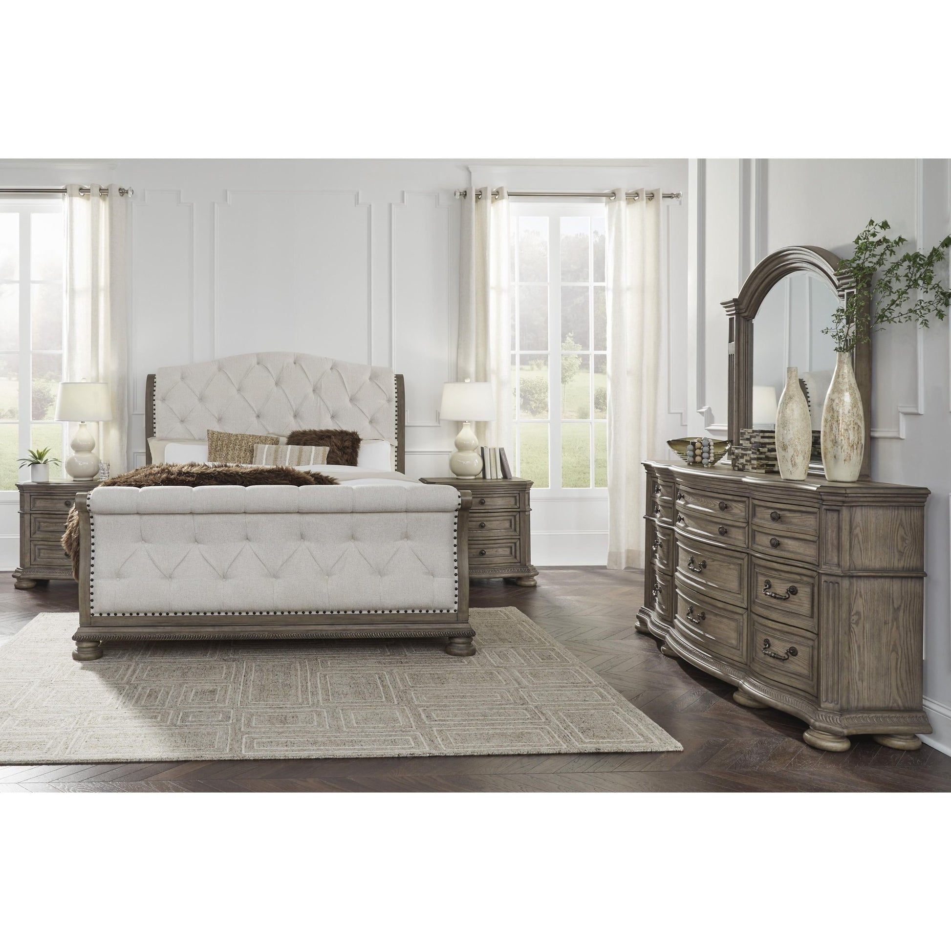 Signature Design by Ashley Ardenfield B944B1 Dresser and Mirror - American Furniture of Slidell