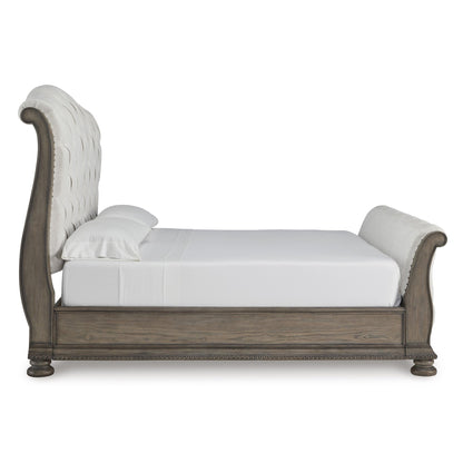 Signature Design by Ashley Ardenfield B944B4 King Upholstered Sleigh Bed - American Furniture of Slidell
