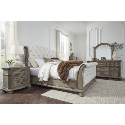 Signature Design by Ashley Ardenfield B944B4 King Upholstered Sleigh Bed - American Furniture of Slidell