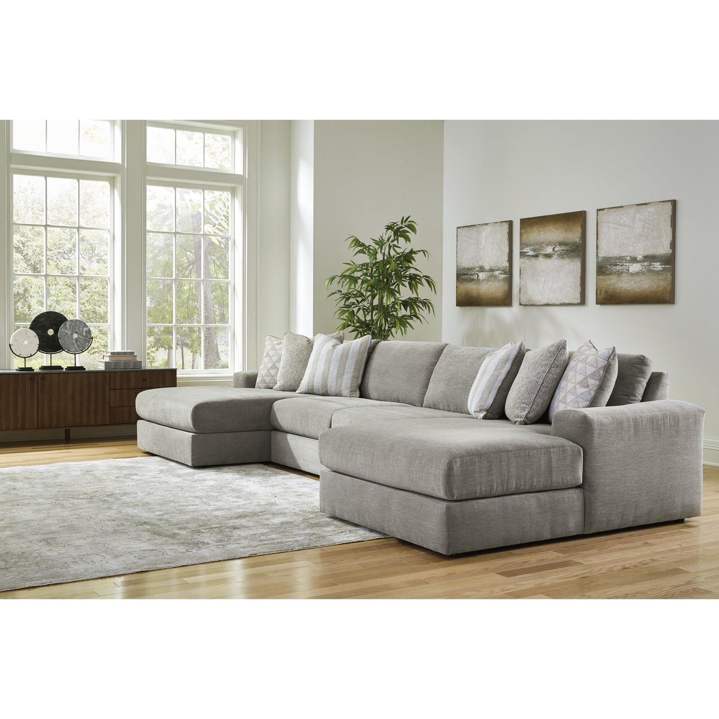 Signature Design by Ashley Avaliyah 58103S11 4 pc Double Chaise Sectional - American Furniture of Slidell