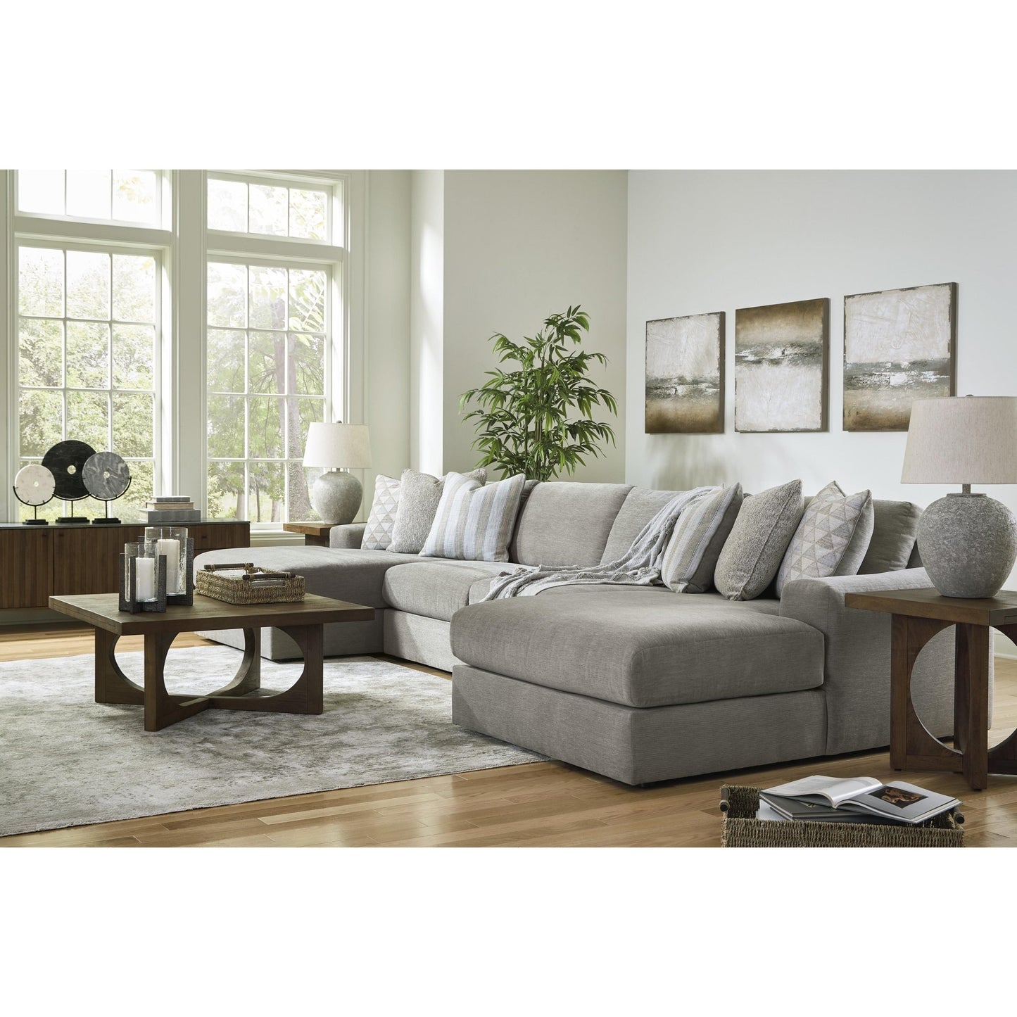 Signature Design by Ashley Avaliyah 58103S11 4 pc Double Chaise Sectional - American Furniture of Slidell