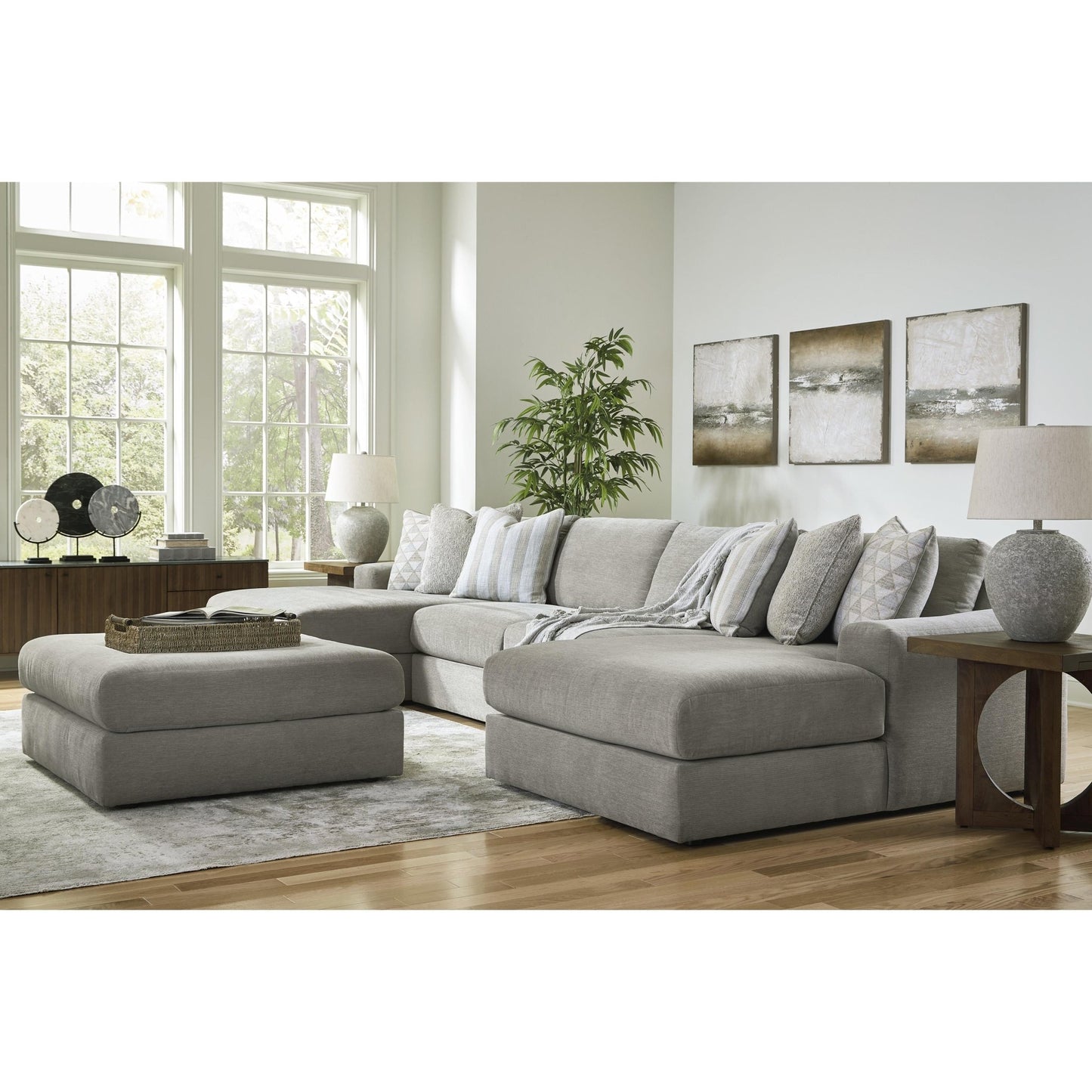 Signature Design by Ashley Avaliyah 58103S11 4 pc Double Chaise Sectional - American Furniture of Slidell