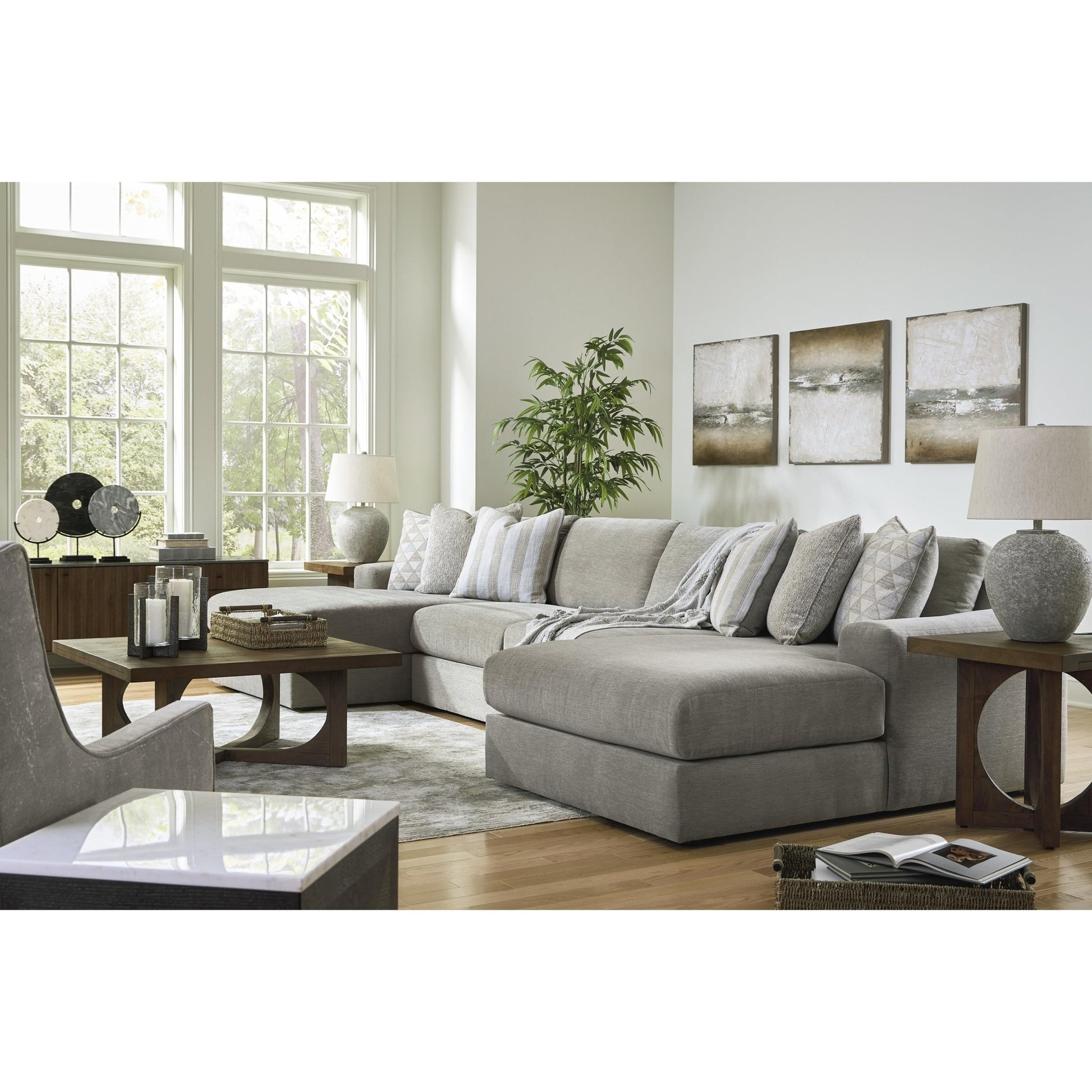 Signature Design by Ashley Avaliyah 58103S11 4 pc Double Chaise Sectional - American Furniture of Slidell