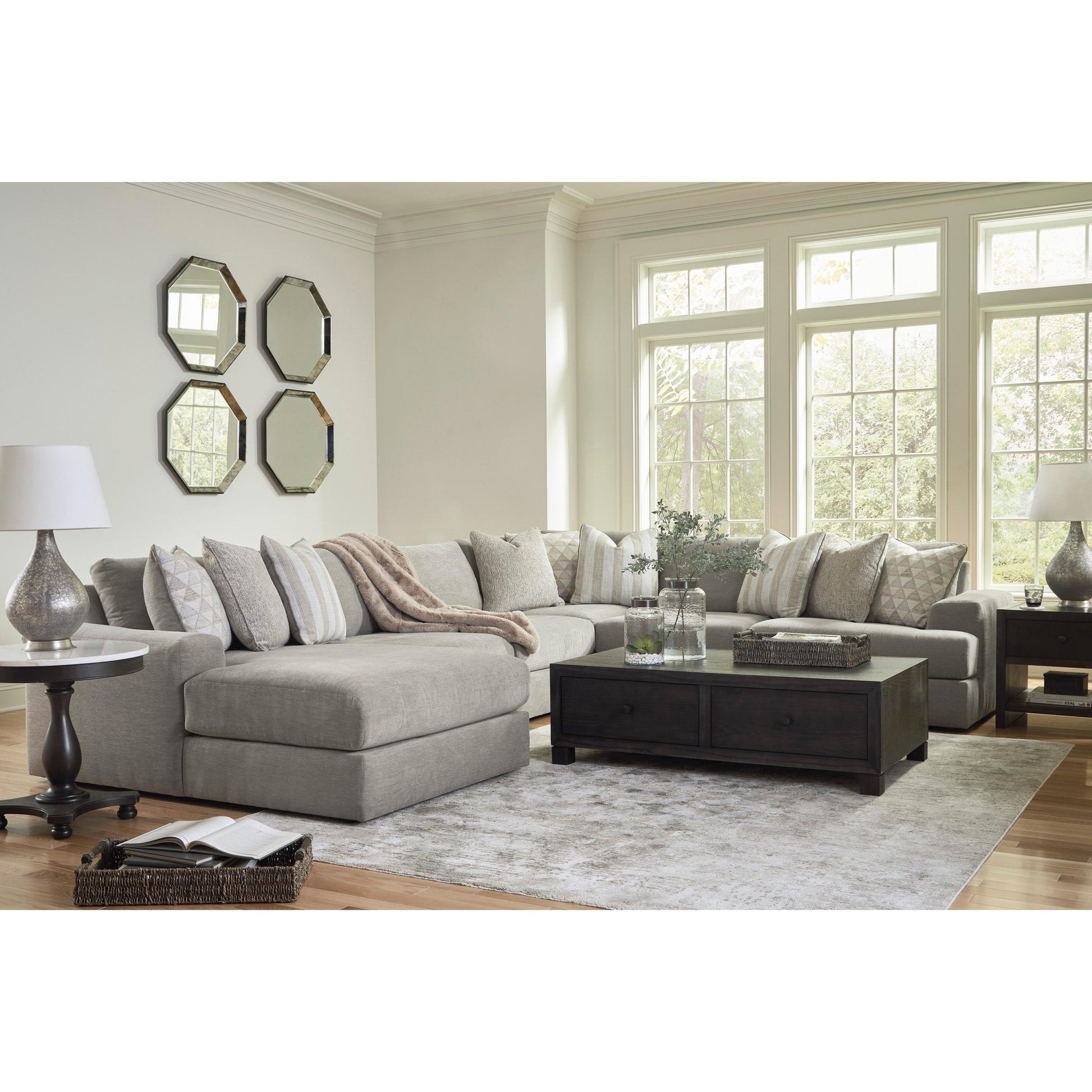 Signature Design by Ashley Avaliyah 58103S13 6 pc Sectional - American Furniture of Slidell
