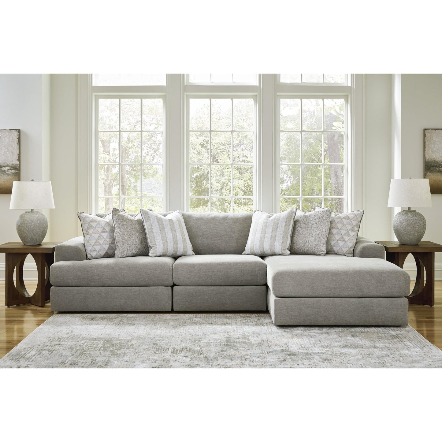 Signature Design by Ashley Avaliyah 58103S4 3 pc Sectional with Chaise - American Furniture of Slidell
