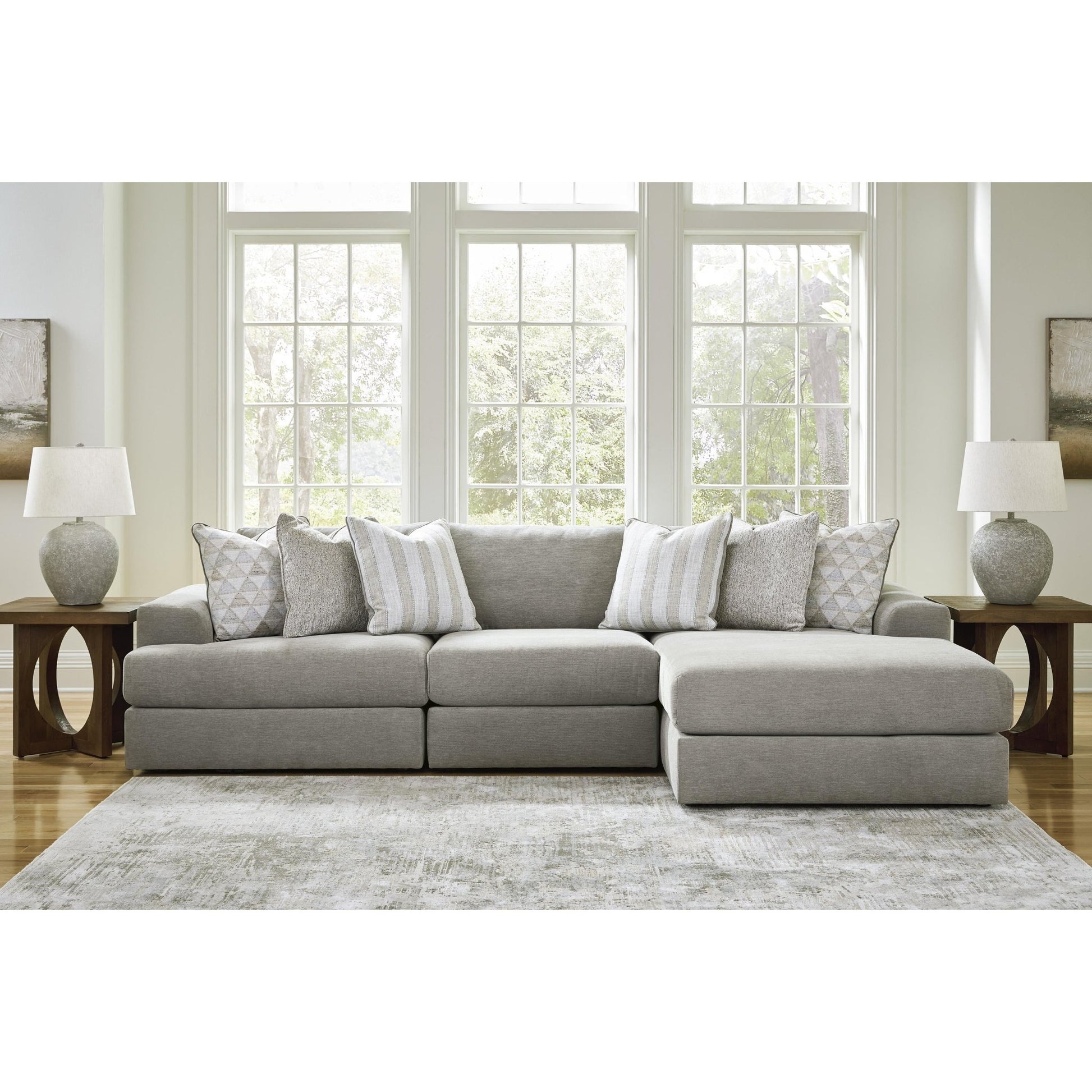 Signature Design by Ashley Avaliyah 58103S4 3 pc Sectional with Chaise - American Furniture of Slidell