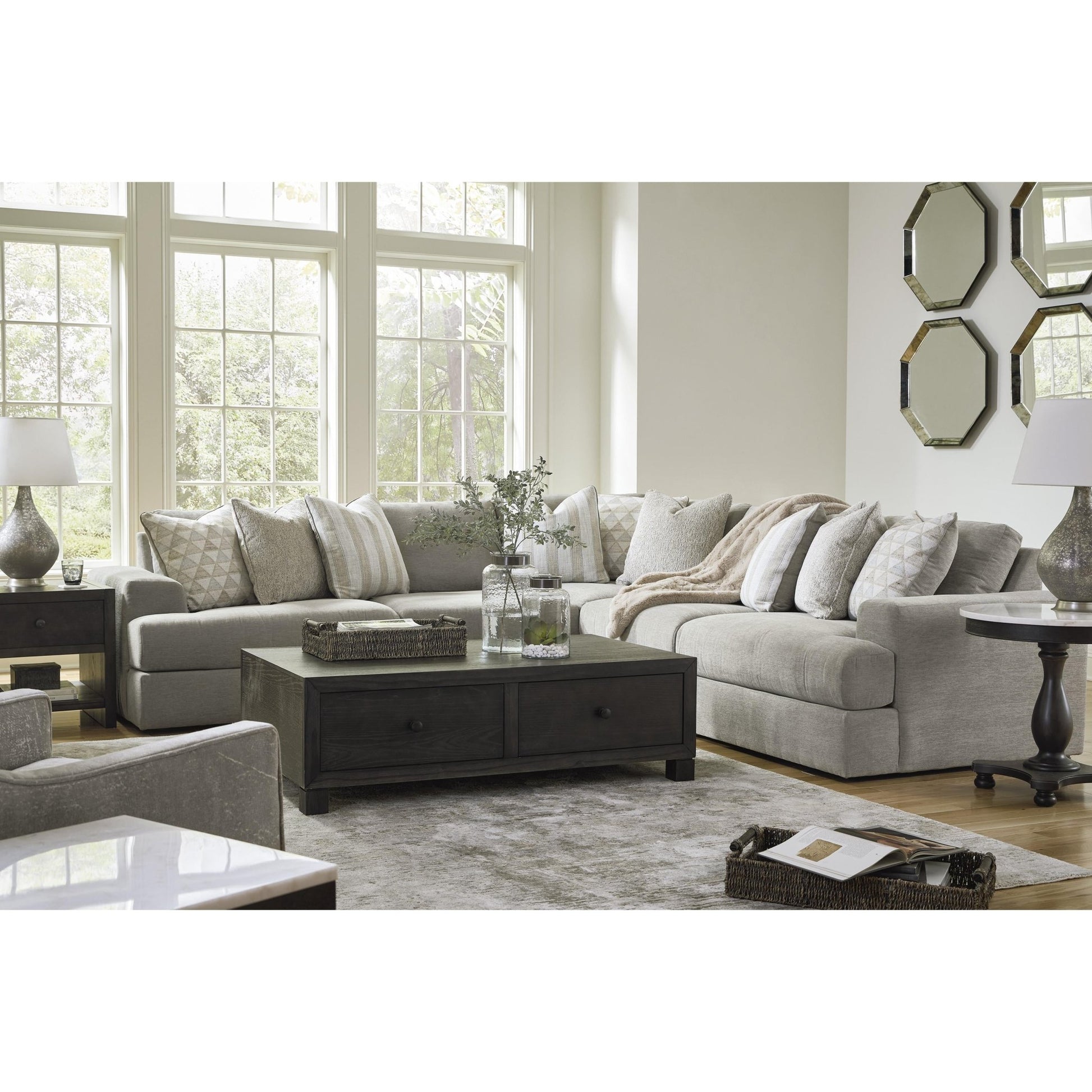 Signature Design by Ashley Avaliyah 58103S6 5 pc Sectional - American Furniture of Slidell