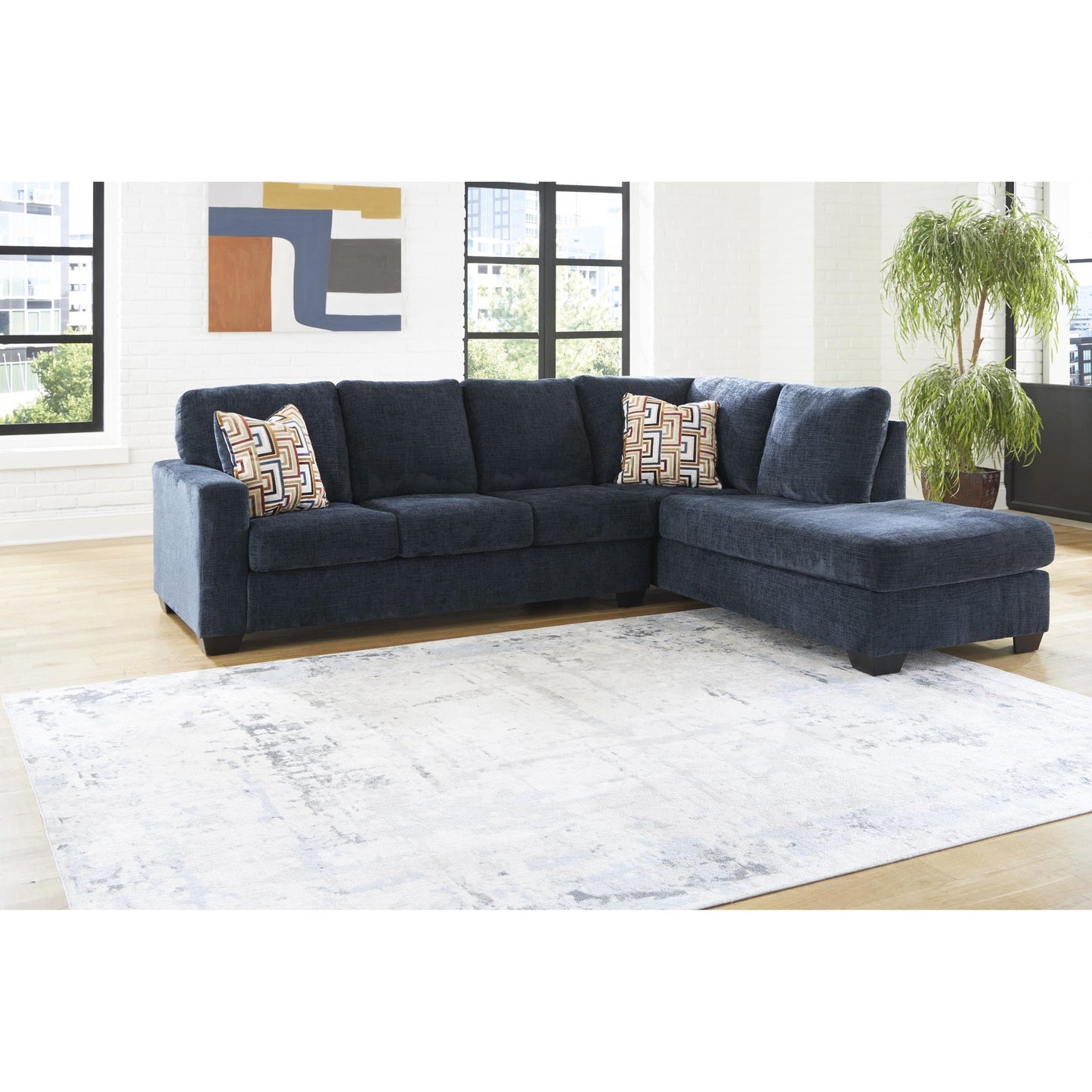 Signature Design by Ashley Aviemore 24303S2 2 pc Sectional with Chaise - American Furniture of Slidell