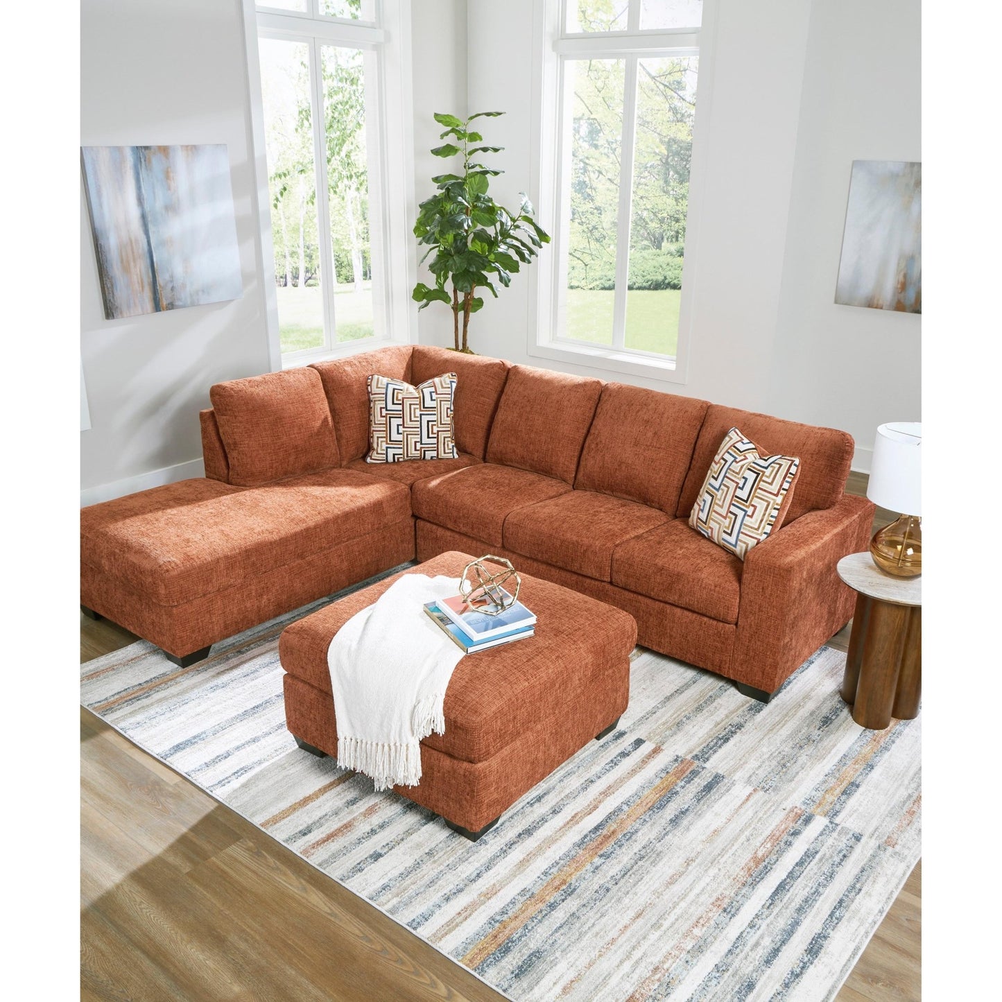 Signature Design by Ashley Aviemore 24304S1 2 pc Sectional with Chaise - American Furniture of Slidell