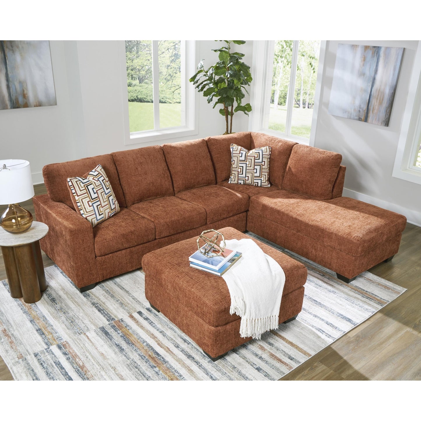 Signature Design by Ashley Aviemore 24304S2 2 pc Sectional with Chaise - American Furniture of Slidell
