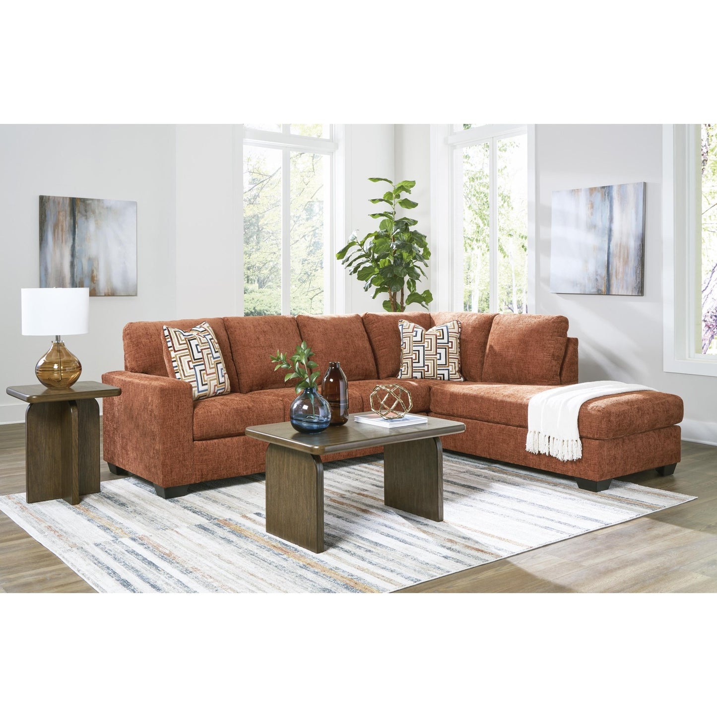 Signature Design by Ashley Aviemore 24304S2 2 pc Sectional with Chaise - American Furniture of Slidell