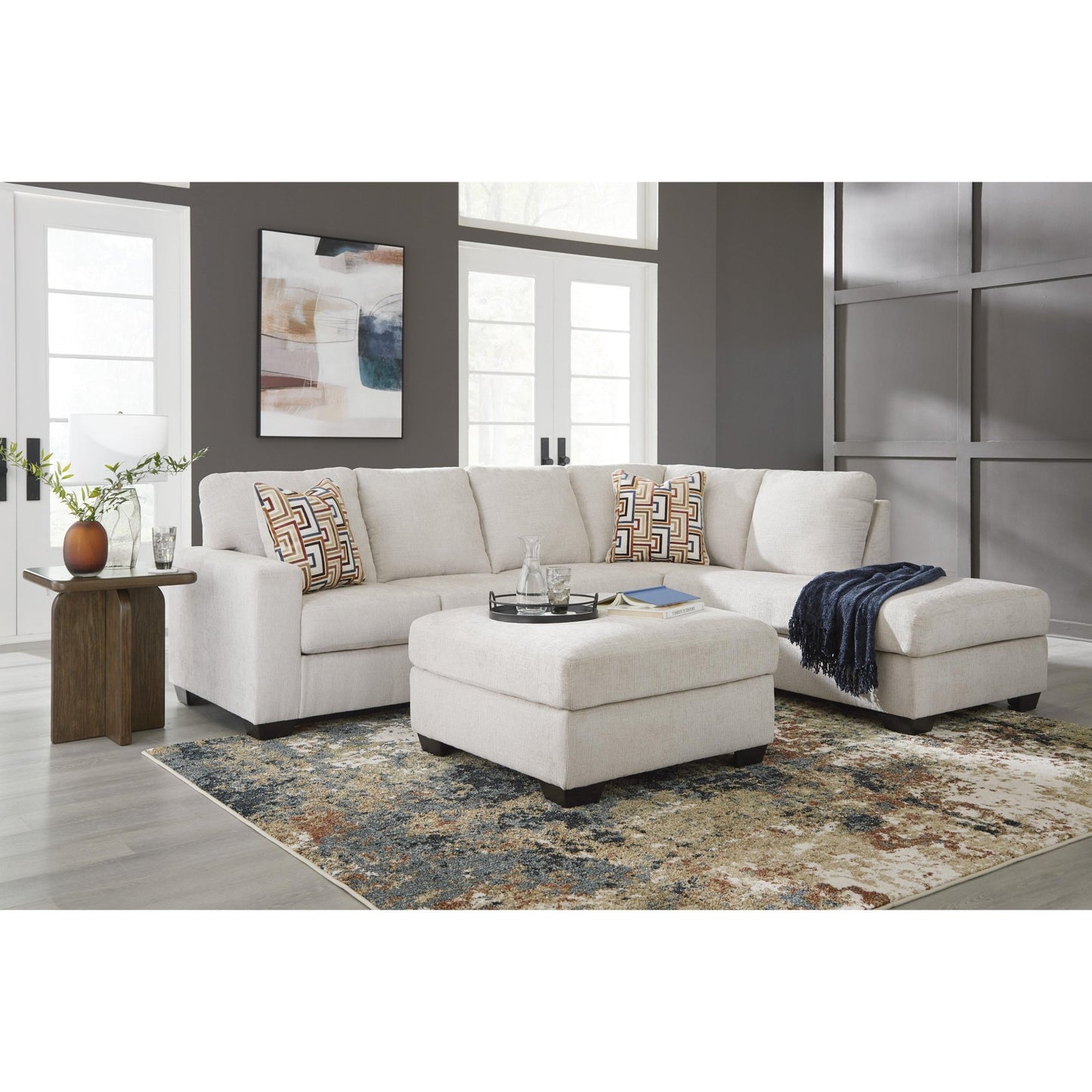 Signature Design by Ashley Aviemore 2430508 Oversized Accent Ottoman - American Furniture of Slidell