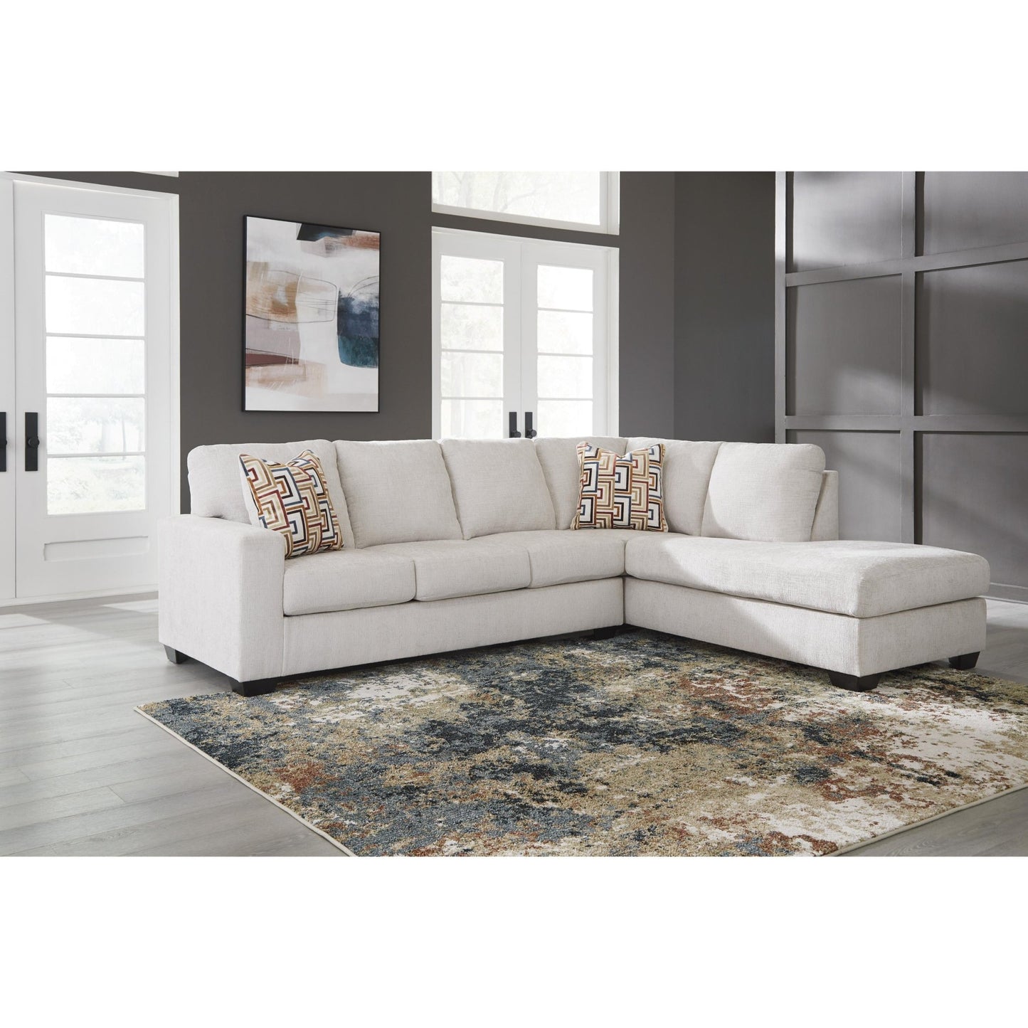 Signature Design by Ashley Aviemore 24305S2 2 pc Sectional with Chaise - American Furniture of Slidell