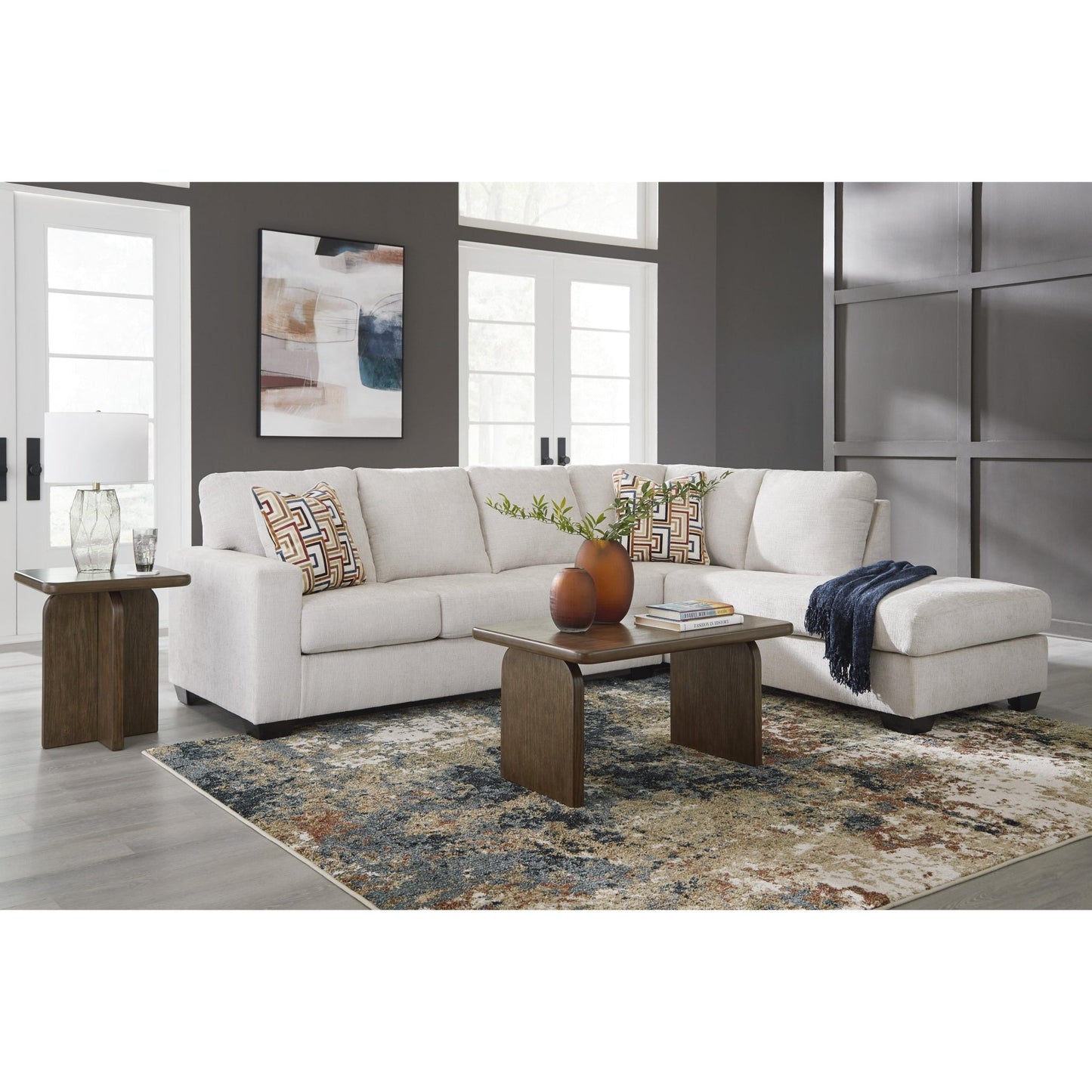 Signature Design by Ashley Aviemore 24305S2 2 pc Sectional with Chaise - American Furniture of Slidell