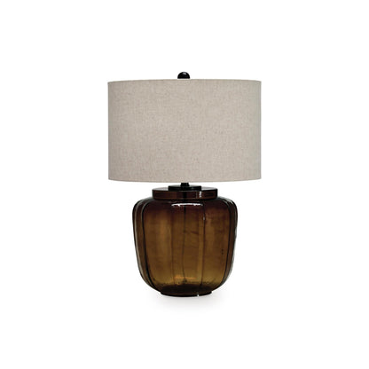 Signature Design by Ashley Bainmore L430914 Glass Table Lamp - American Furniture of Slidell