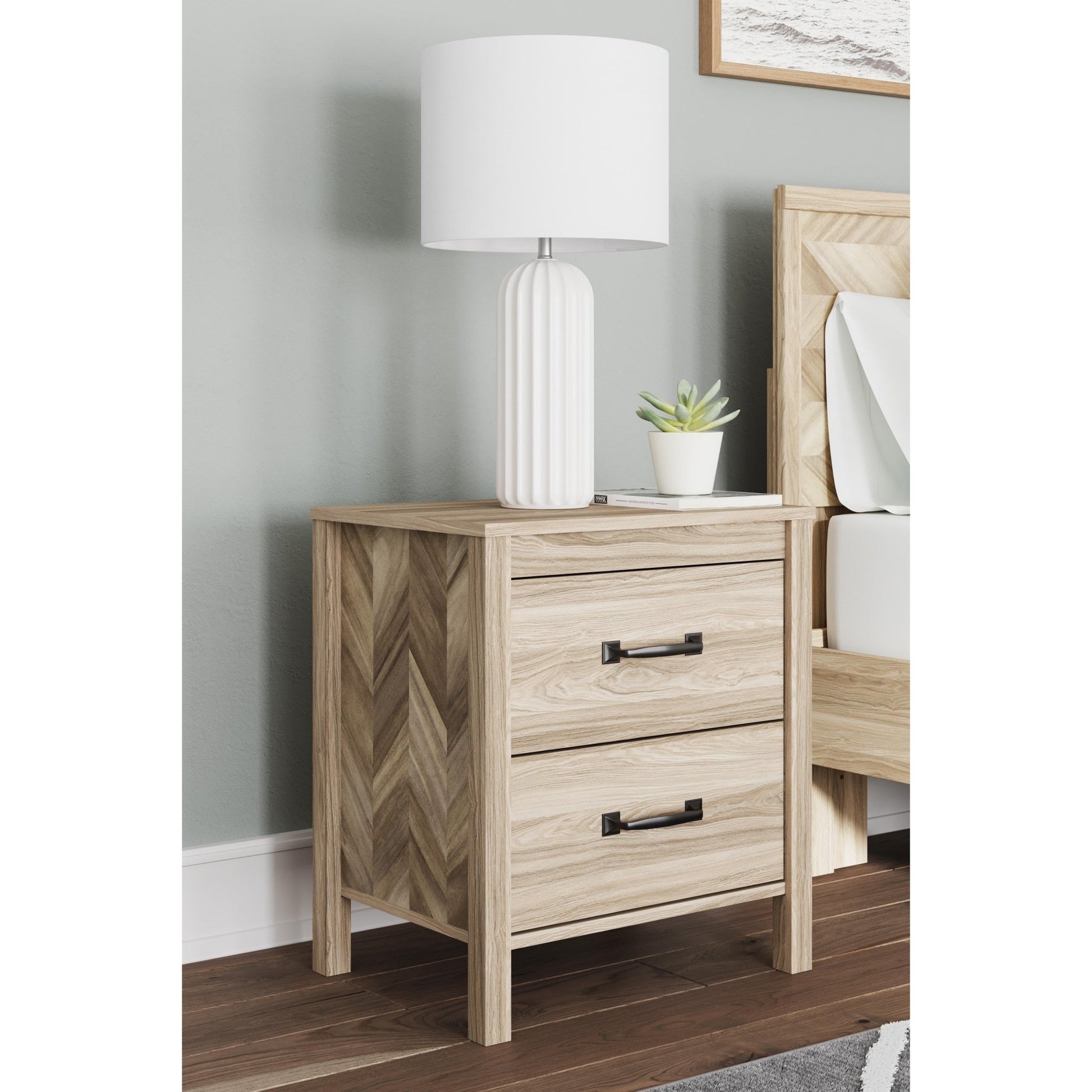 Signature Design by Ashley Battelle EB3929 - 292 Two Drawer Night Stand - American Furniture of Slidell