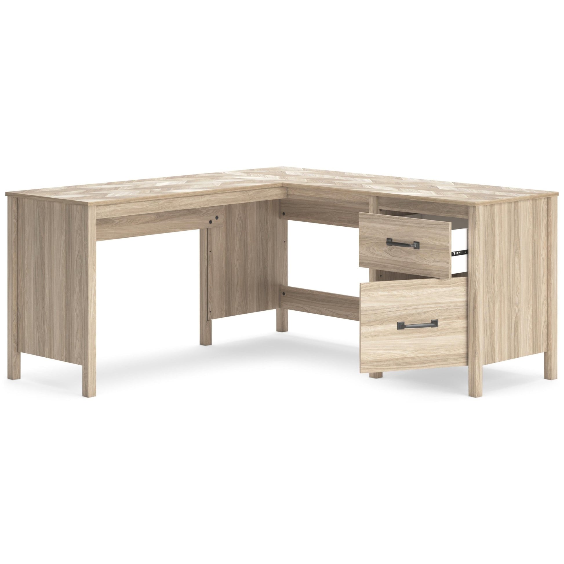 Signature Design by Ashley Battelle H3929H1 60" Home Office Desk with Return - American Furniture of Slidell