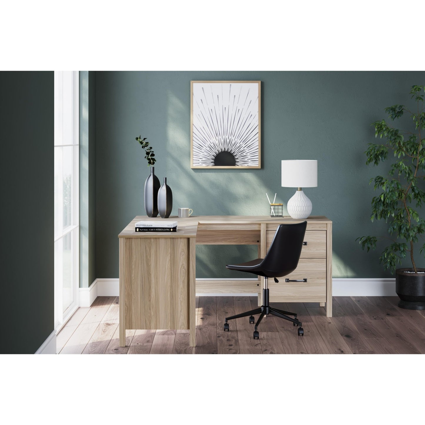 Signature Design by Ashley Battelle H3929H1 60" Home Office Desk with Return - American Furniture of Slidell