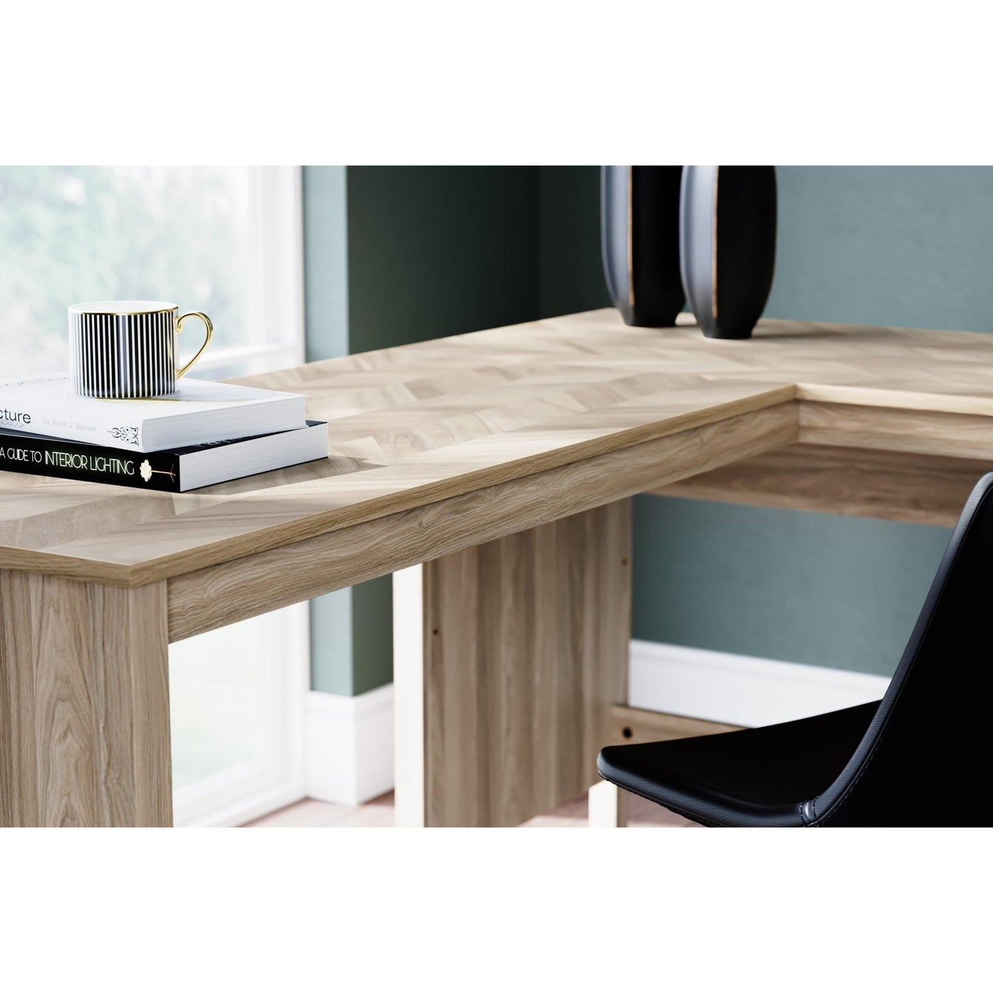 Signature Design by Ashley Battelle H3929H1 60" Home Office Desk with Return - American Furniture of Slidell