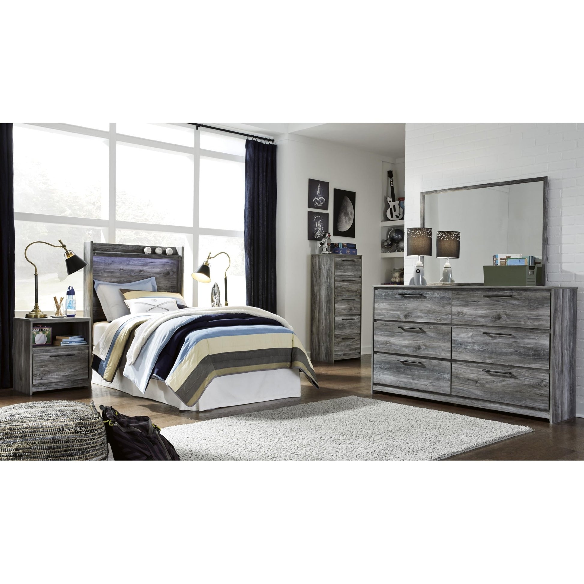 Signature Design by Ashley Baystorm B221 - 53 Twin Panel Headboard - American Furniture of Slidell