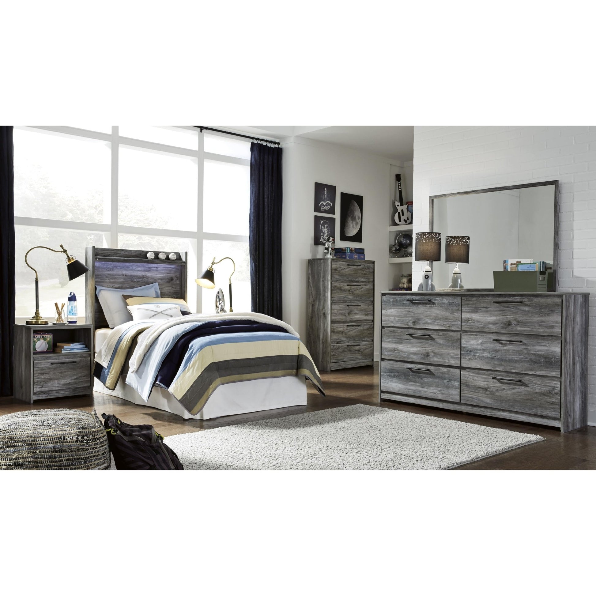 Signature Design by Ashley Baystorm B221 - 53 Twin Panel Headboard - American Furniture of Slidell