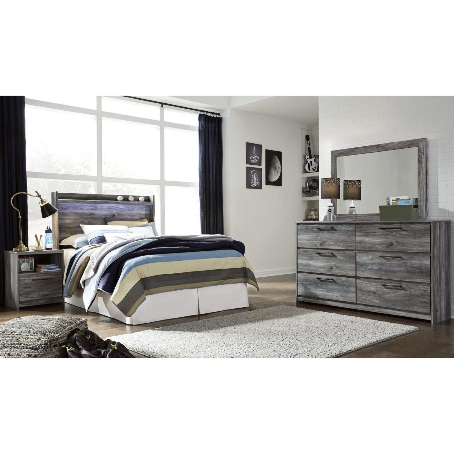 Signature Design by Ashley Baystorm B221 - 87 Full Panel Headboard - American Furniture of Slidell