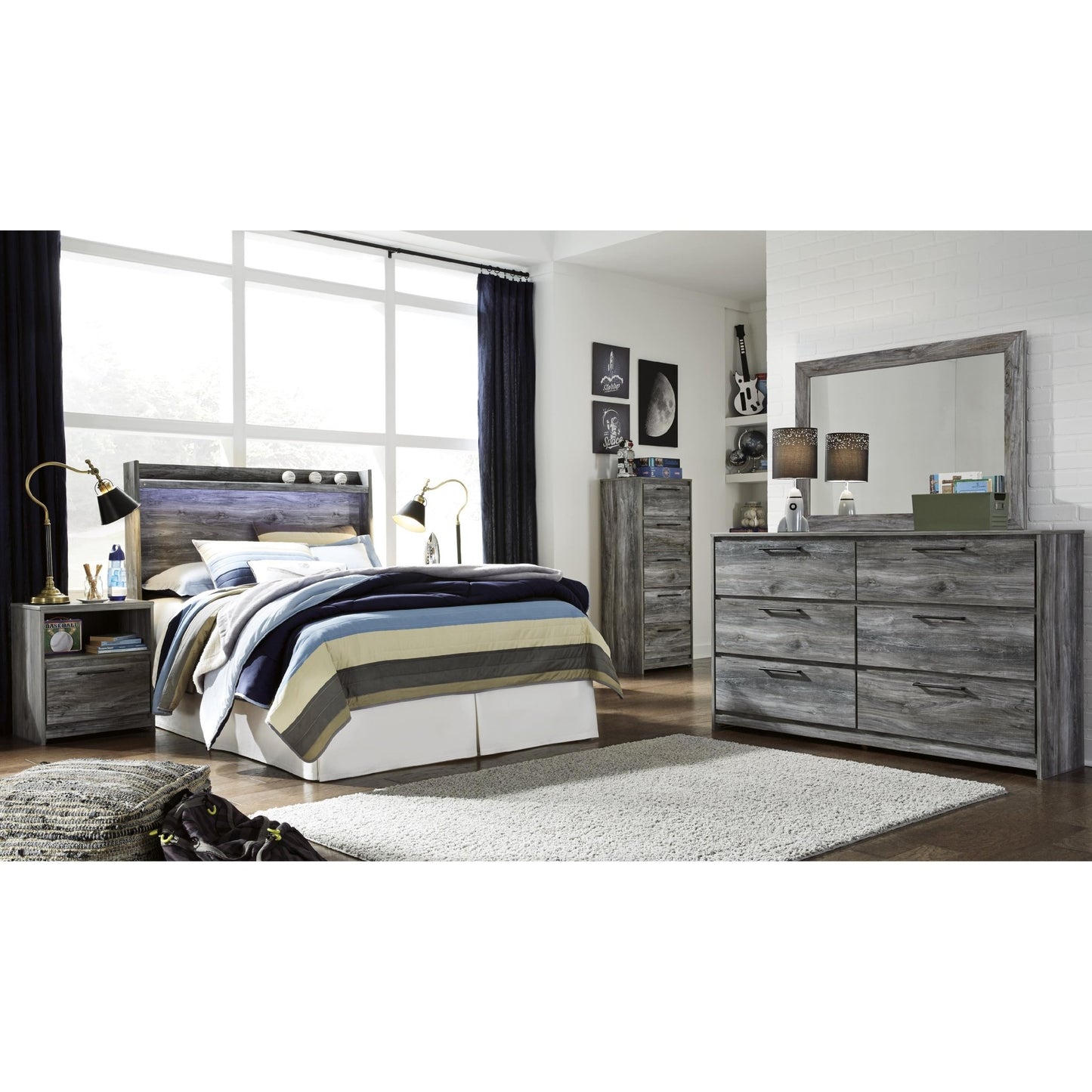 Signature Design by Ashley Baystorm B221 - 87 Full Panel Headboard - American Furniture of Slidell