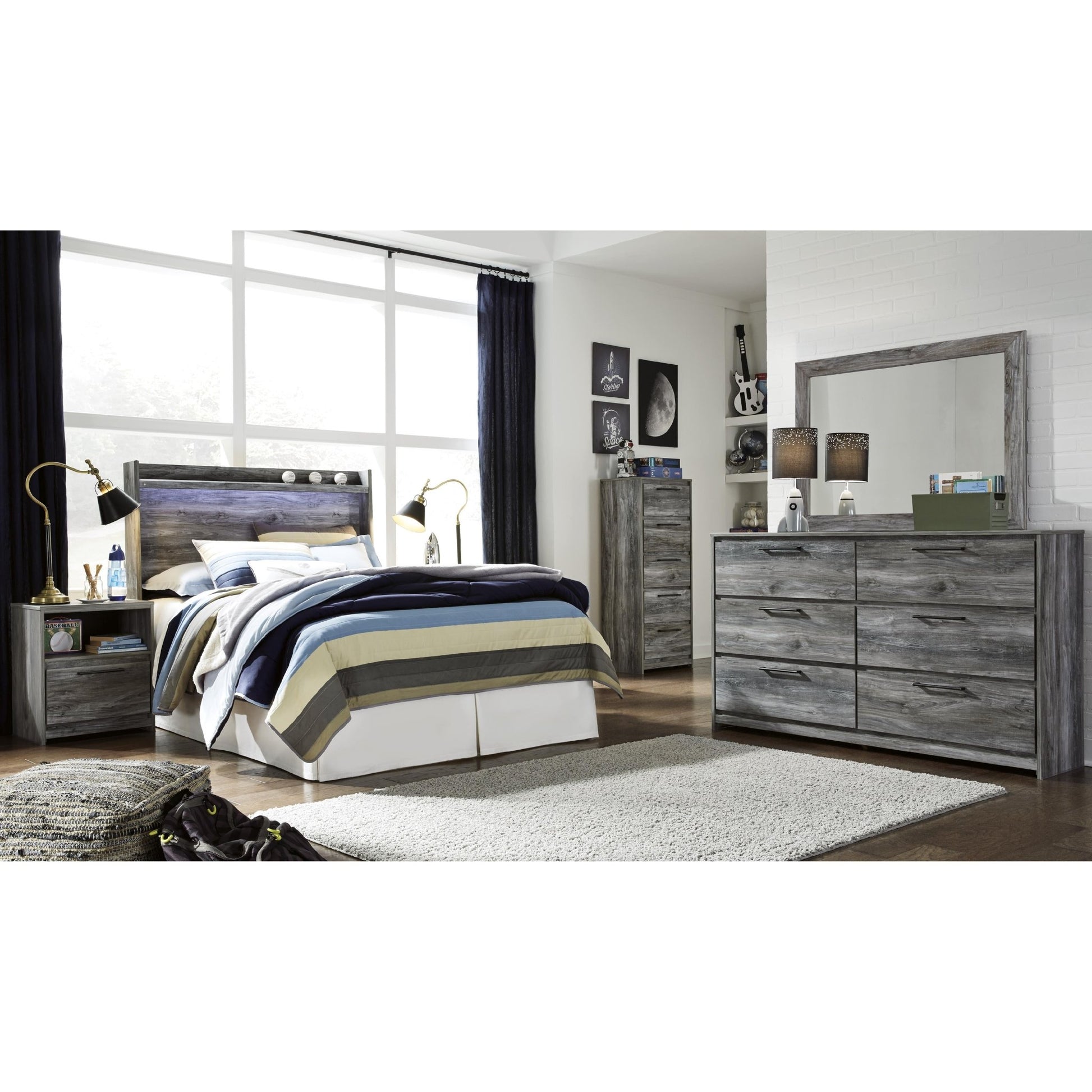 Signature Design by Ashley Baystorm B221 - 87 Full Panel Headboard - American Furniture of Slidell