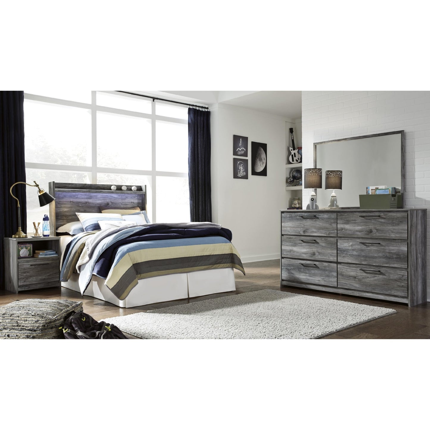 Signature Design by Ashley Baystorm B221 - 87 Full Panel Headboard - American Furniture of Slidell