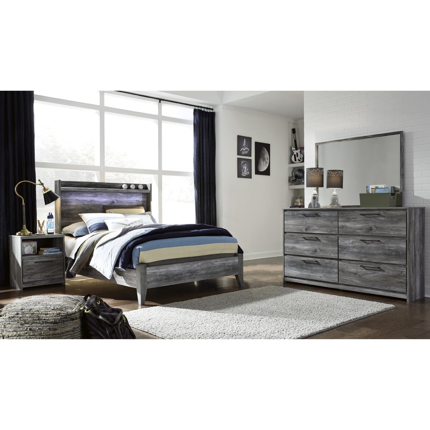 Signature Design by Ashley Baystorm B221 - 87 Full Panel Headboard - American Furniture of Slidell