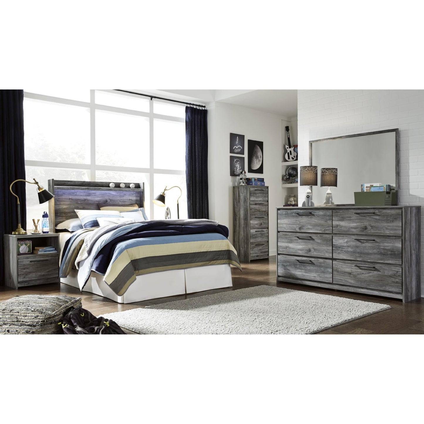 Signature Design by Ashley Baystorm B221 - 87 Full Panel Headboard - American Furniture of Slidell