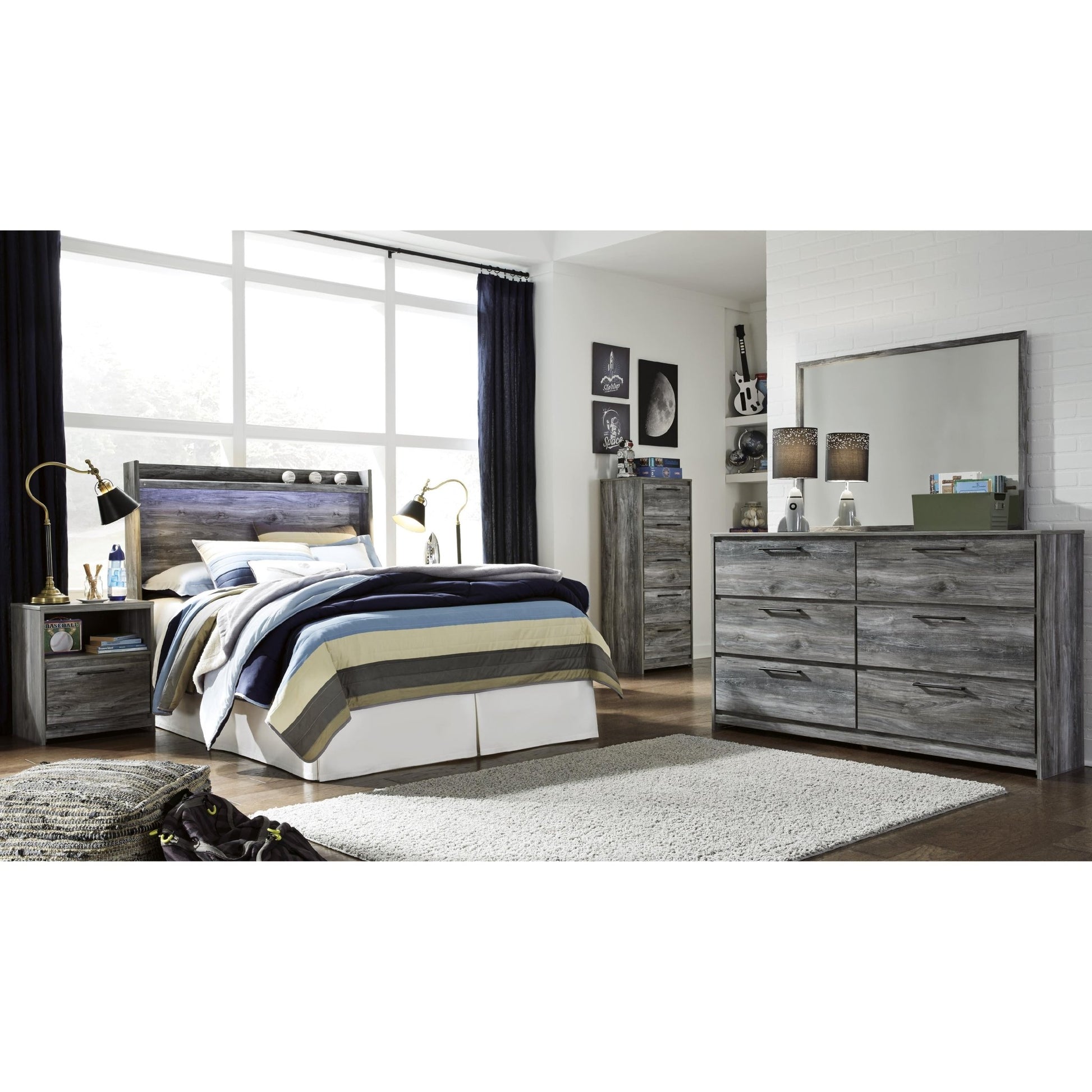 Signature Design by Ashley Baystorm B221 - 87 Full Panel Headboard - American Furniture of Slidell