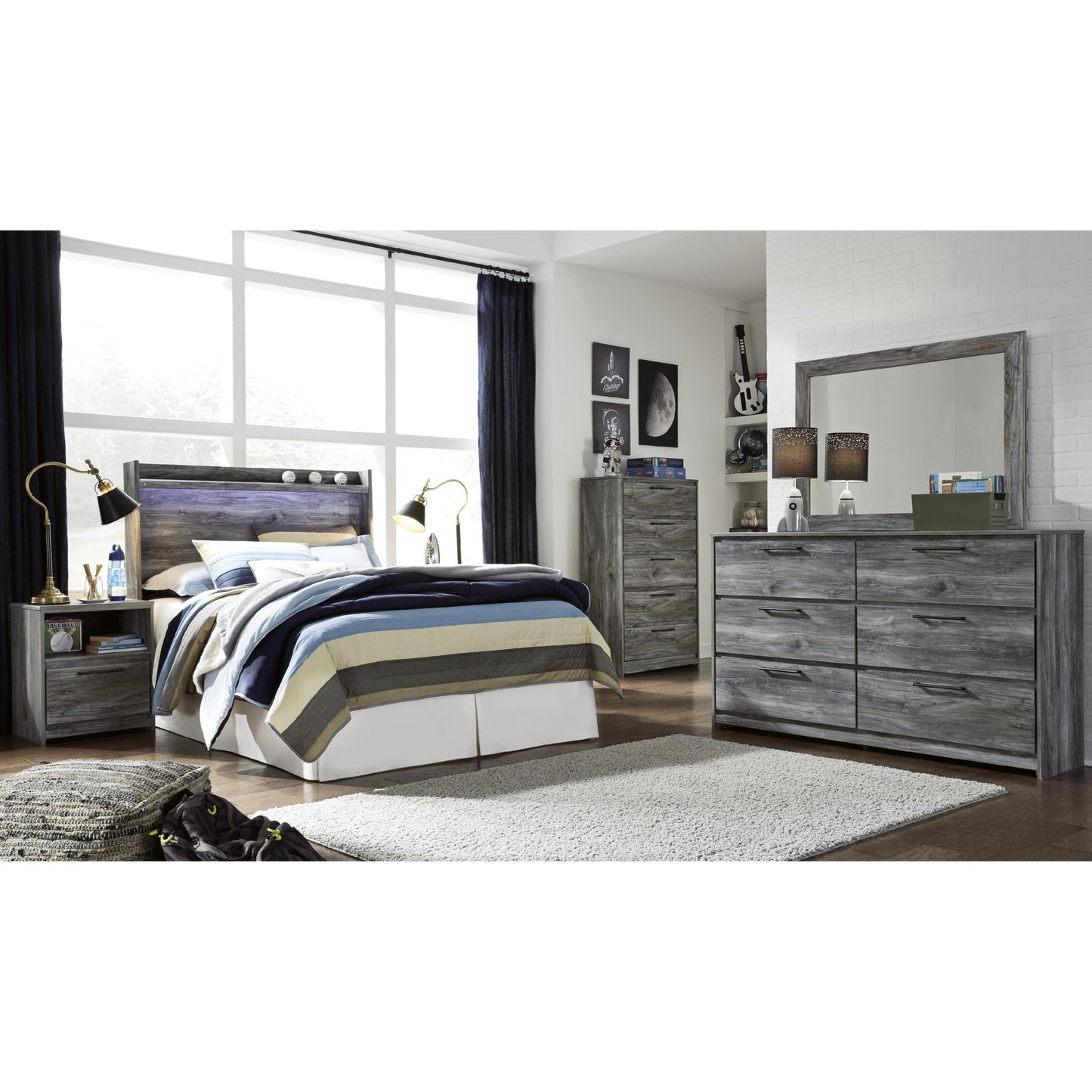 Signature Design by Ashley Baystorm B221 - 87 Full Panel Headboard - American Furniture of Slidell