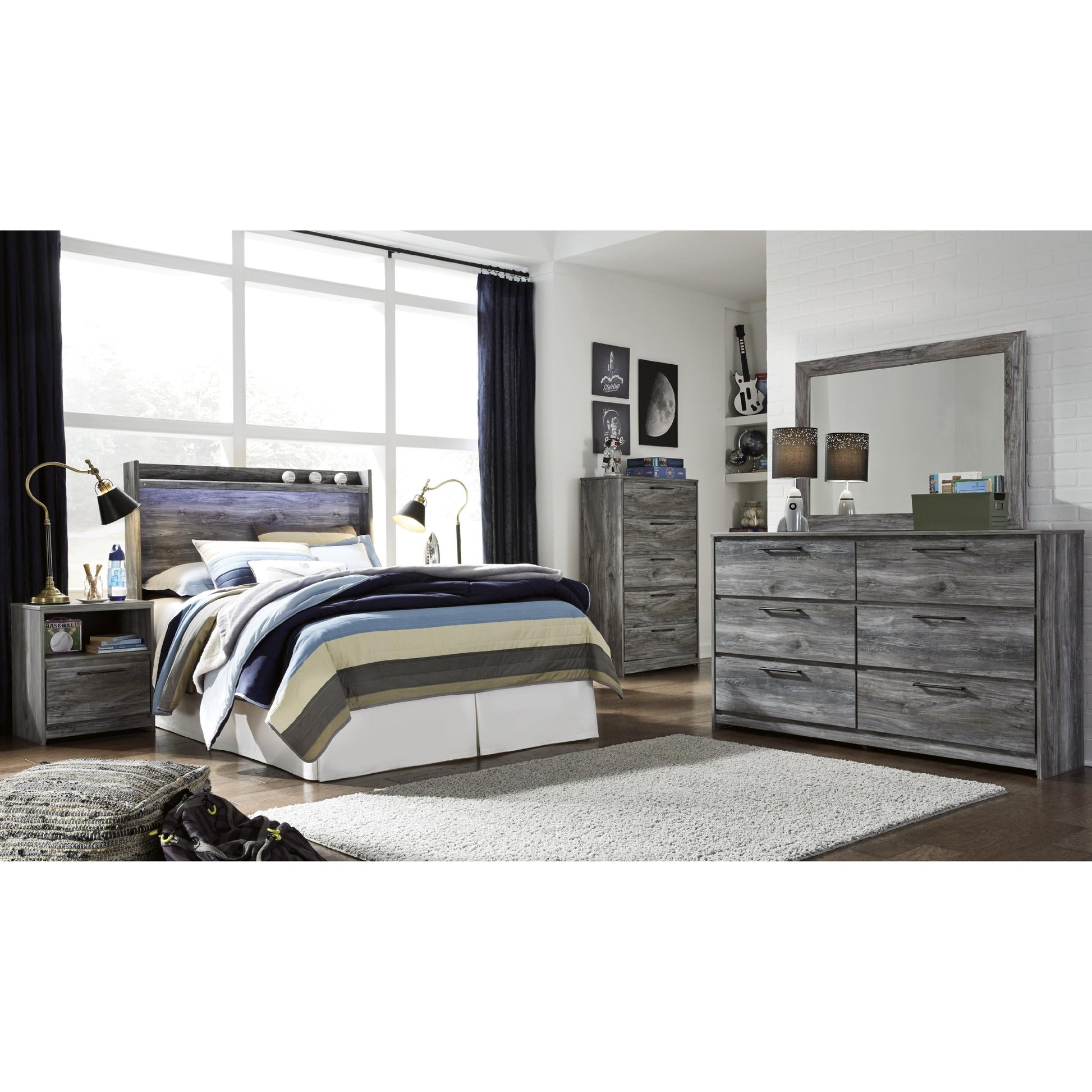 Signature Design by Ashley Baystorm B221 - 87 Full Panel Headboard - American Furniture of Slidell