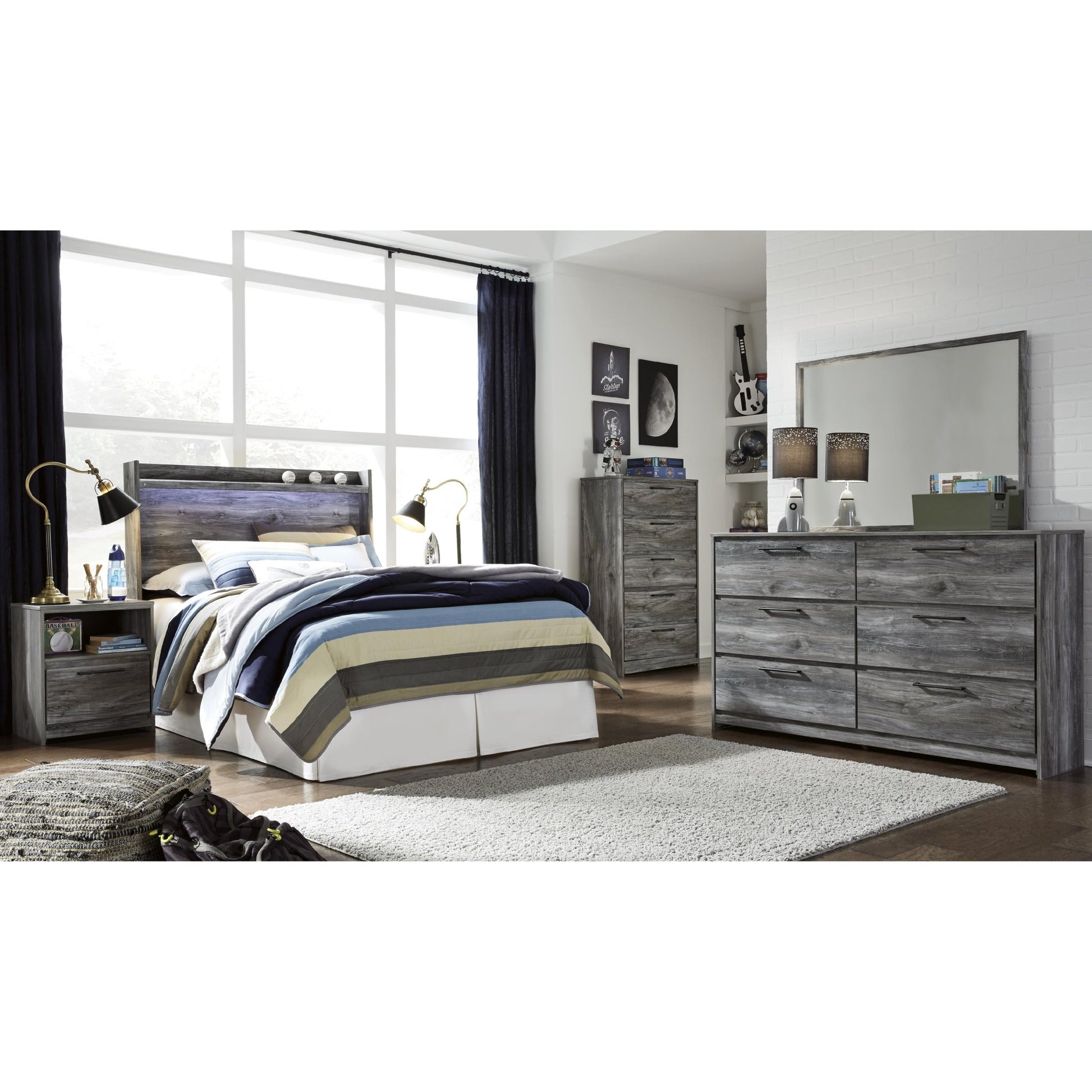 Signature Design by Ashley Baystorm B221 - 87 Full Panel Headboard - American Furniture of Slidell