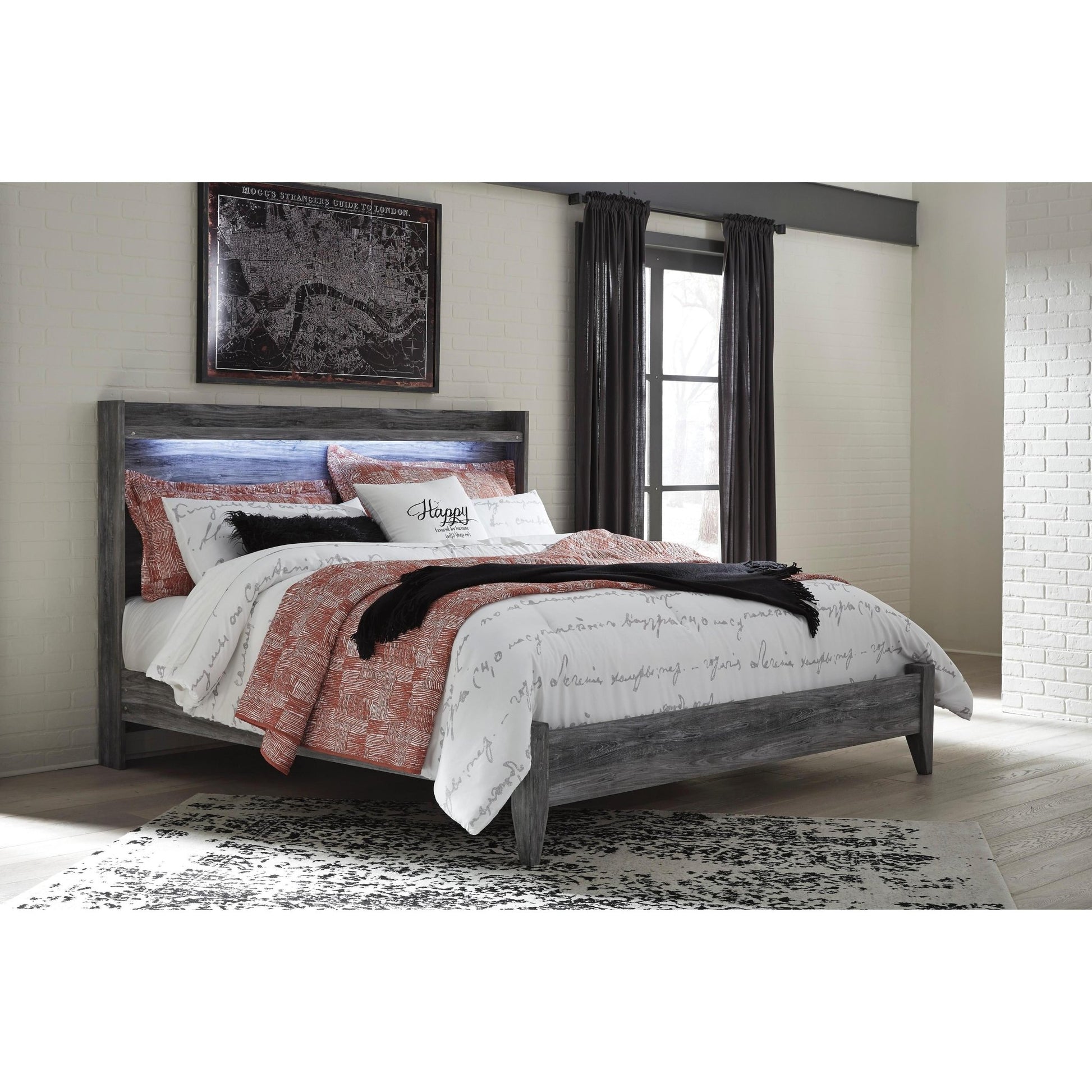 Signature Design by Ashley Baystorm B221B52 6 pc King Panel Bedroom Set - American Furniture of Slidell