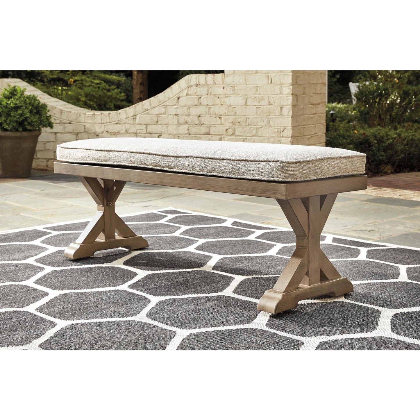 Signature Design by Ashley Beachcroft P791 - 600 Bench with Cushion - American Furniture of Slidell
