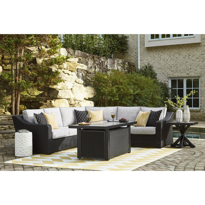 Signature Design by Ashley Beachcroft P792P1 3 pc Outdoor Sectional - American Furniture of Slidell
