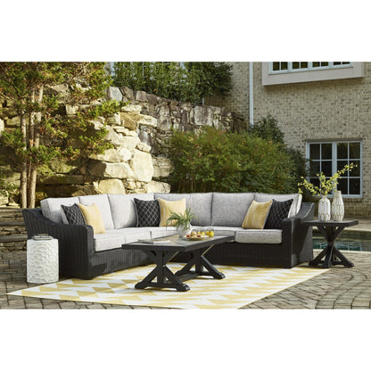 Signature Design by Ashley Beachcroft P792P1 3 pc Outdoor Sectional - American Furniture of Slidell